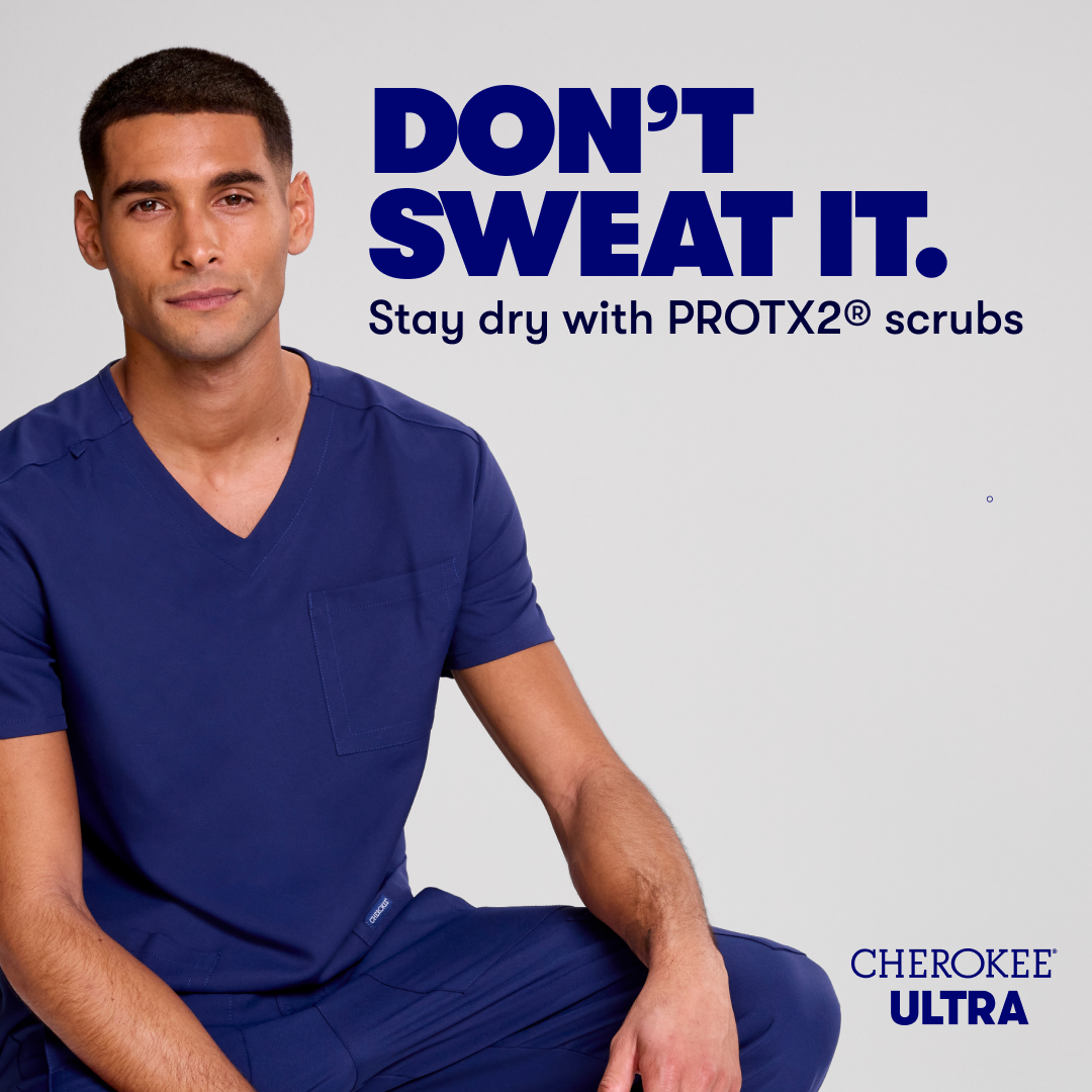 Cherokee Uniforms Facebook ad: Cherokee Ultra: Scrubs That Perform