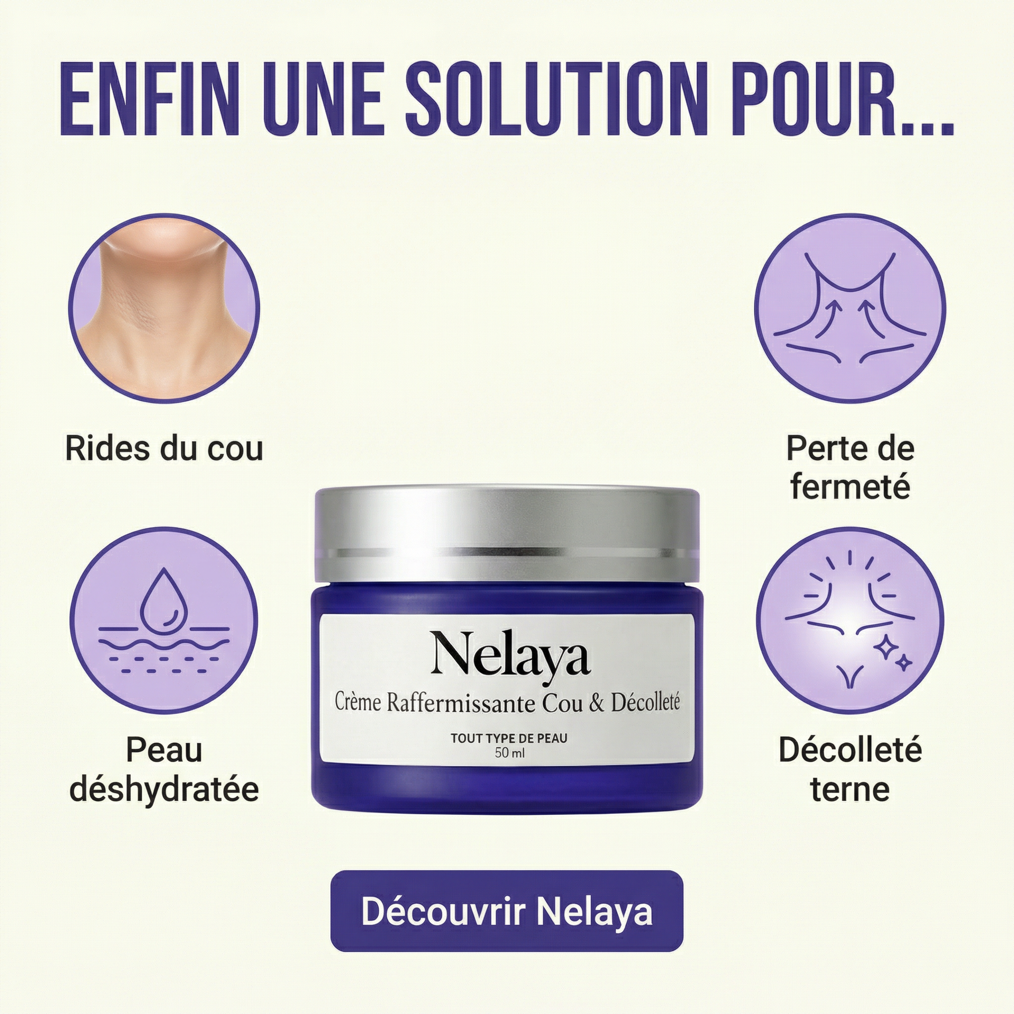 Nelaya Facebook ad: Retrouvez la fierté de porter vos décolletés préférés