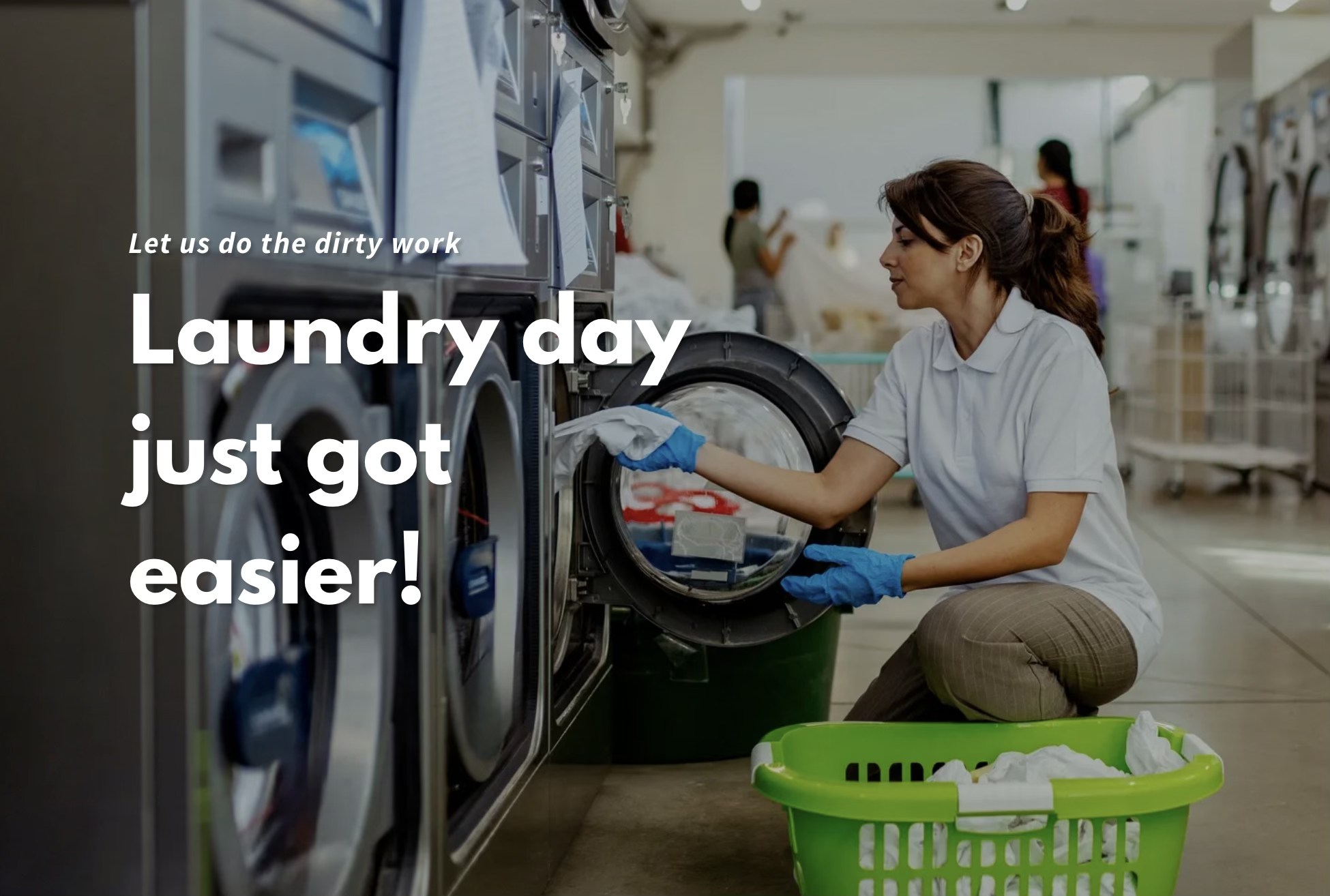 Vernon Hills Laundry- Laundromat Facebook ad: Wash, Dry & Fold $1.40LB