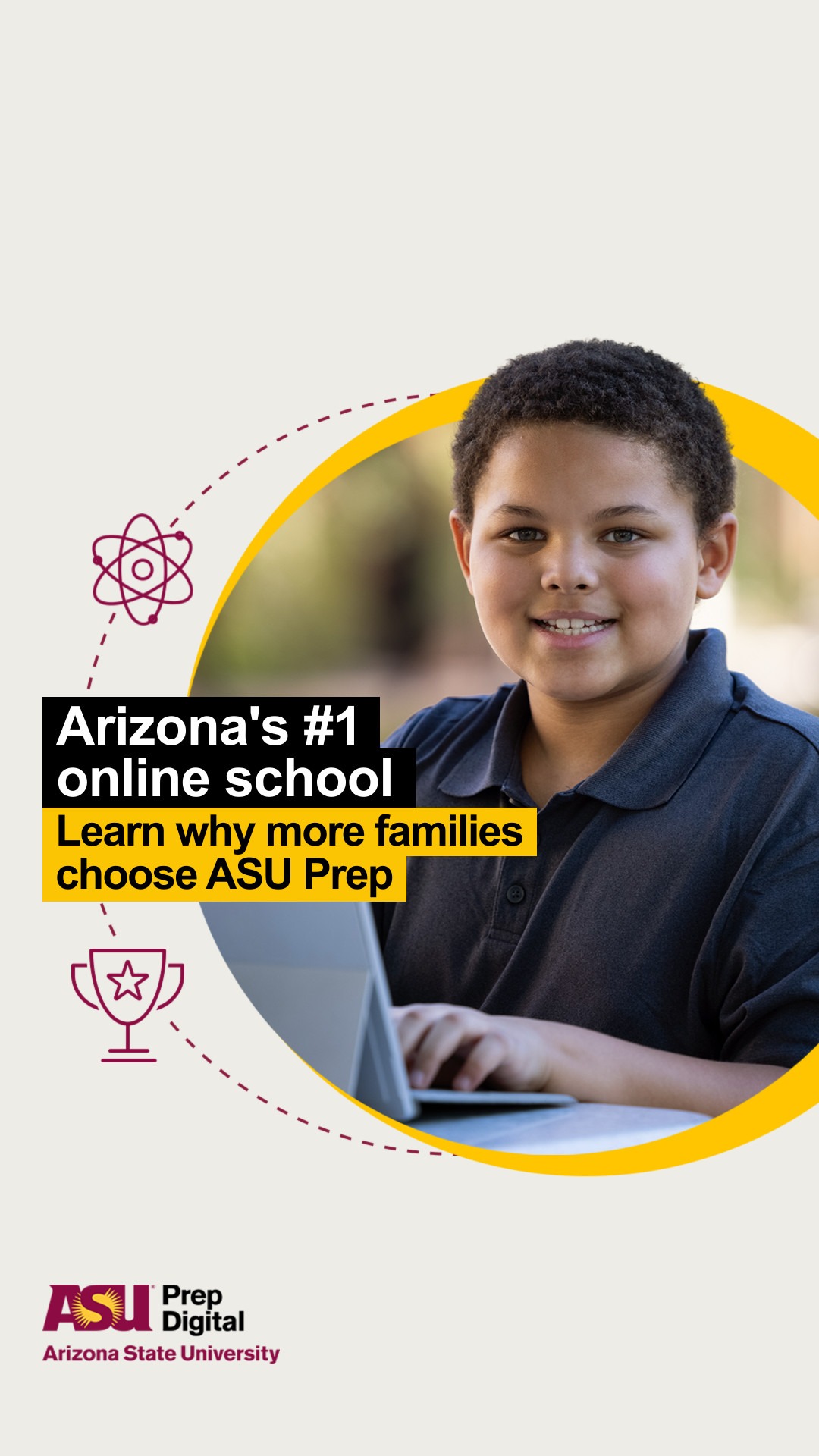 ASU Prep Digital Facebook ad