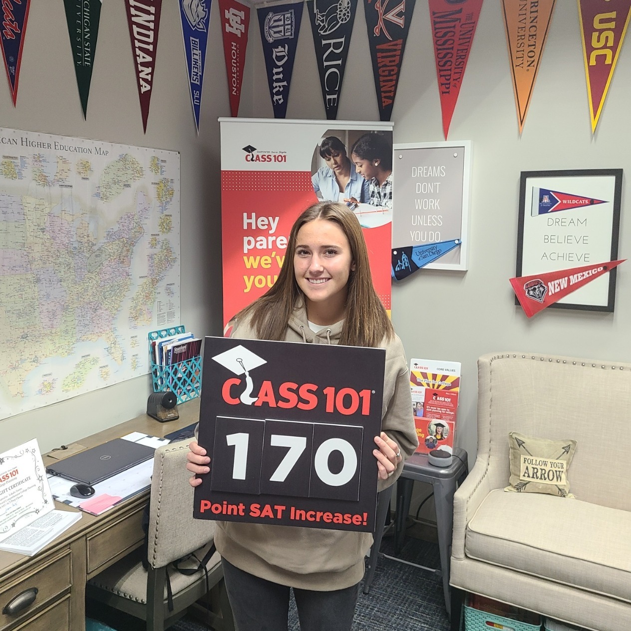 Class 101 Facebook ad: Get Started Today