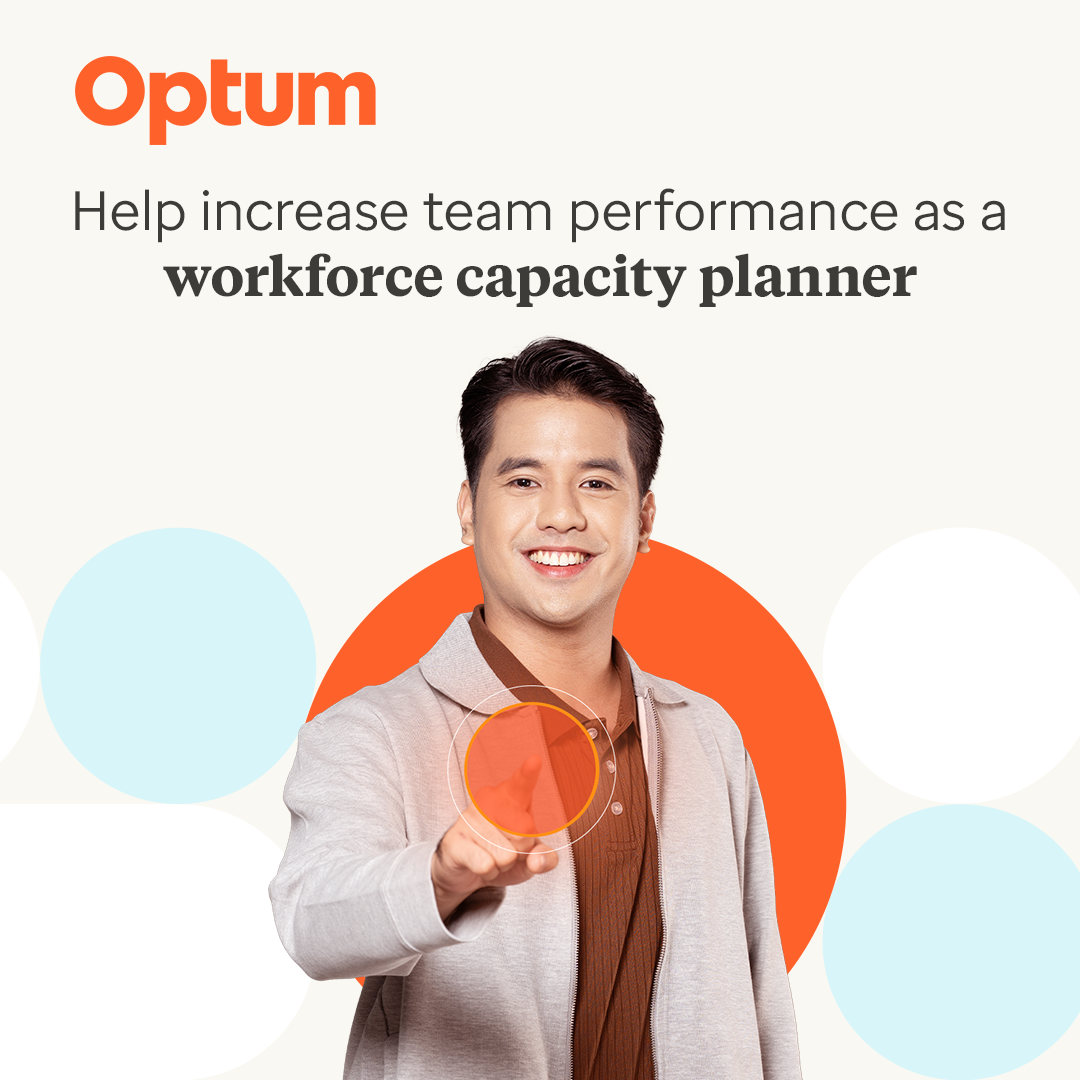 Optum Philippines Facebook ad: Organize and manage teams to keep operations running…