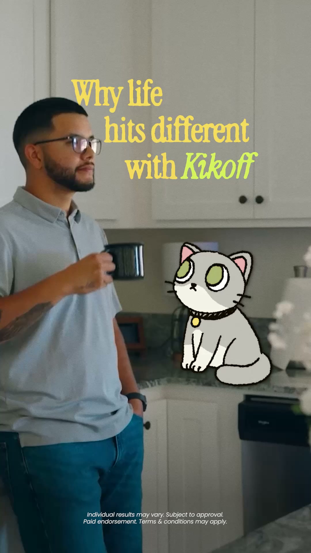 Kikoff Facebook ad: Zero interest. No credit check.