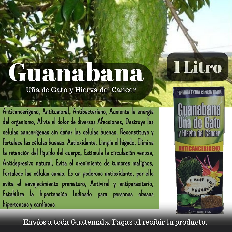 Alquimia Natural's Facebook ad: ¡DESCUBRE EL SECRETO DE LA GUANÁBANA: LO MEJOR…