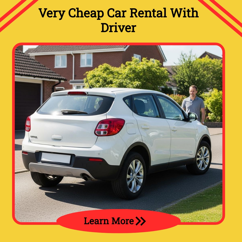 Idyllic Reads Deluxe Facebook ad: Very Cheap Car Rental With Driver.