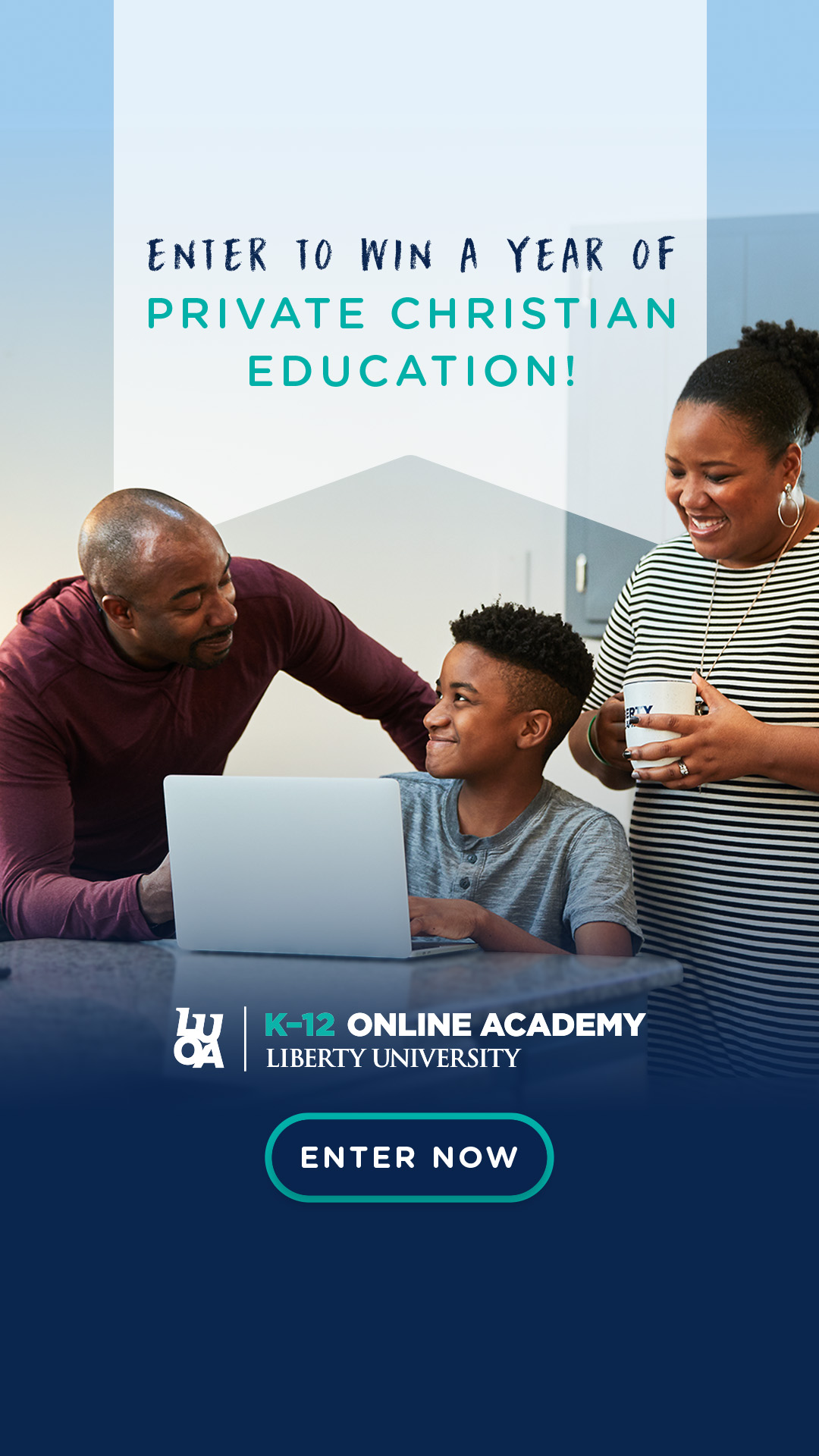 Liberty University Online Academy K-12 Facebook ad