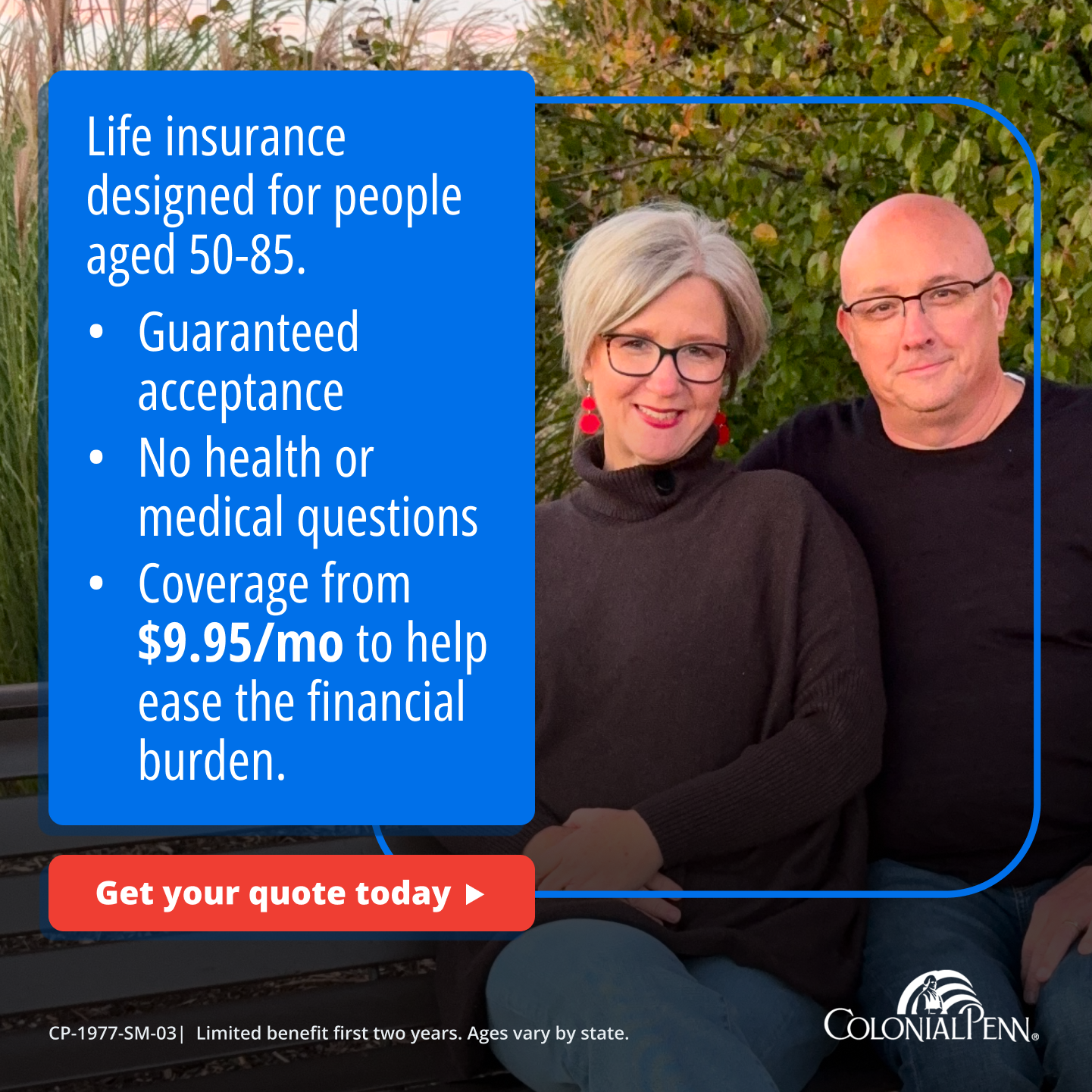 Colonial Penn Life Insurance Company Facebook ad