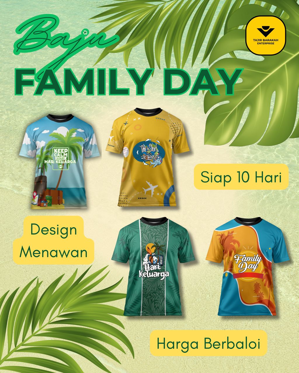Tajir Barakah Enterprise Facebook ad