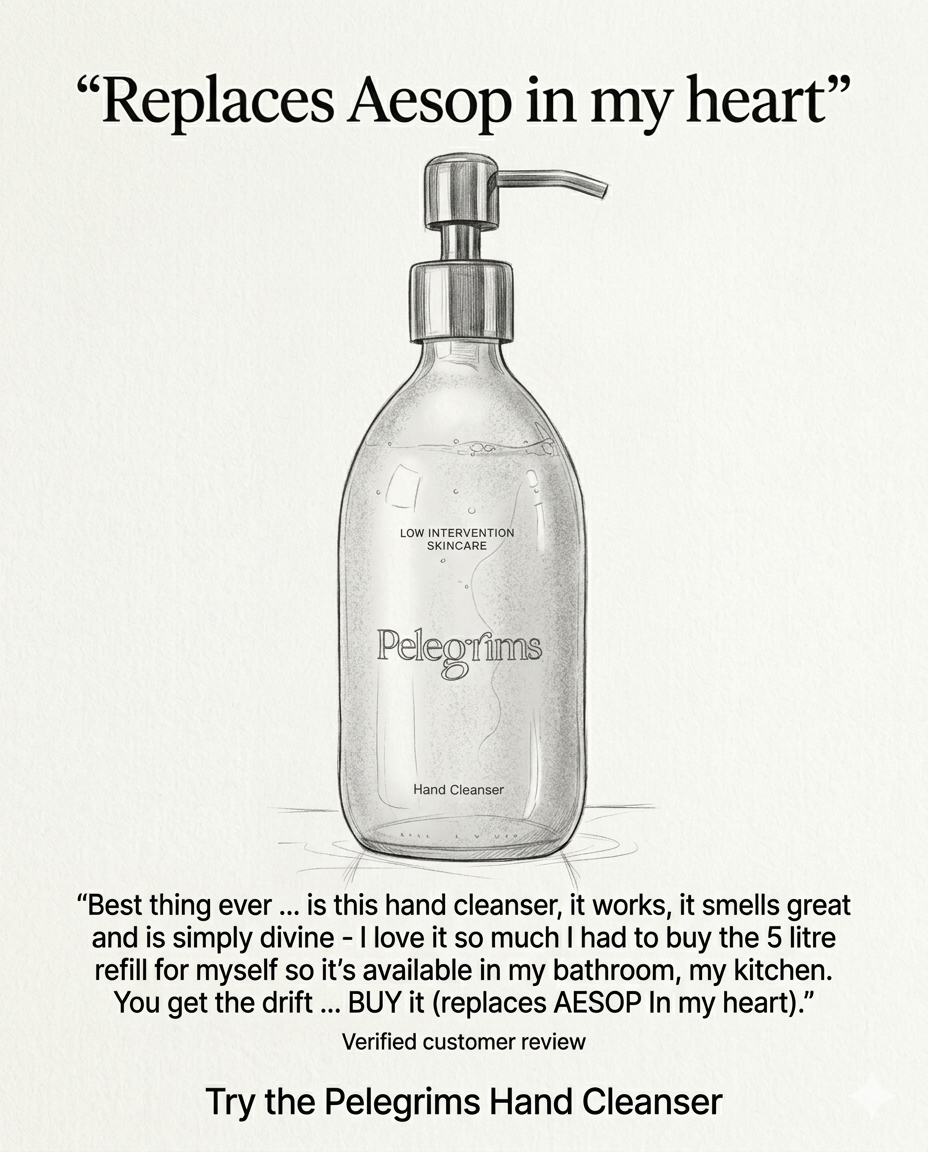 Pelegrims Facebook ad: Britain’s best kept skincare secret