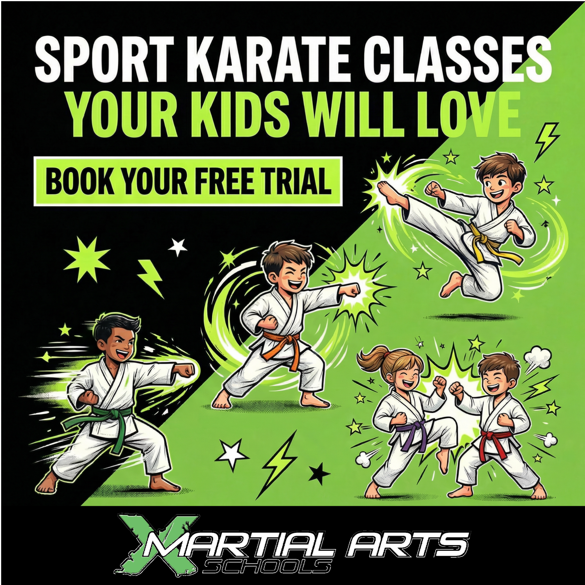 X Martial Arts Schools, Malton Facebook ad