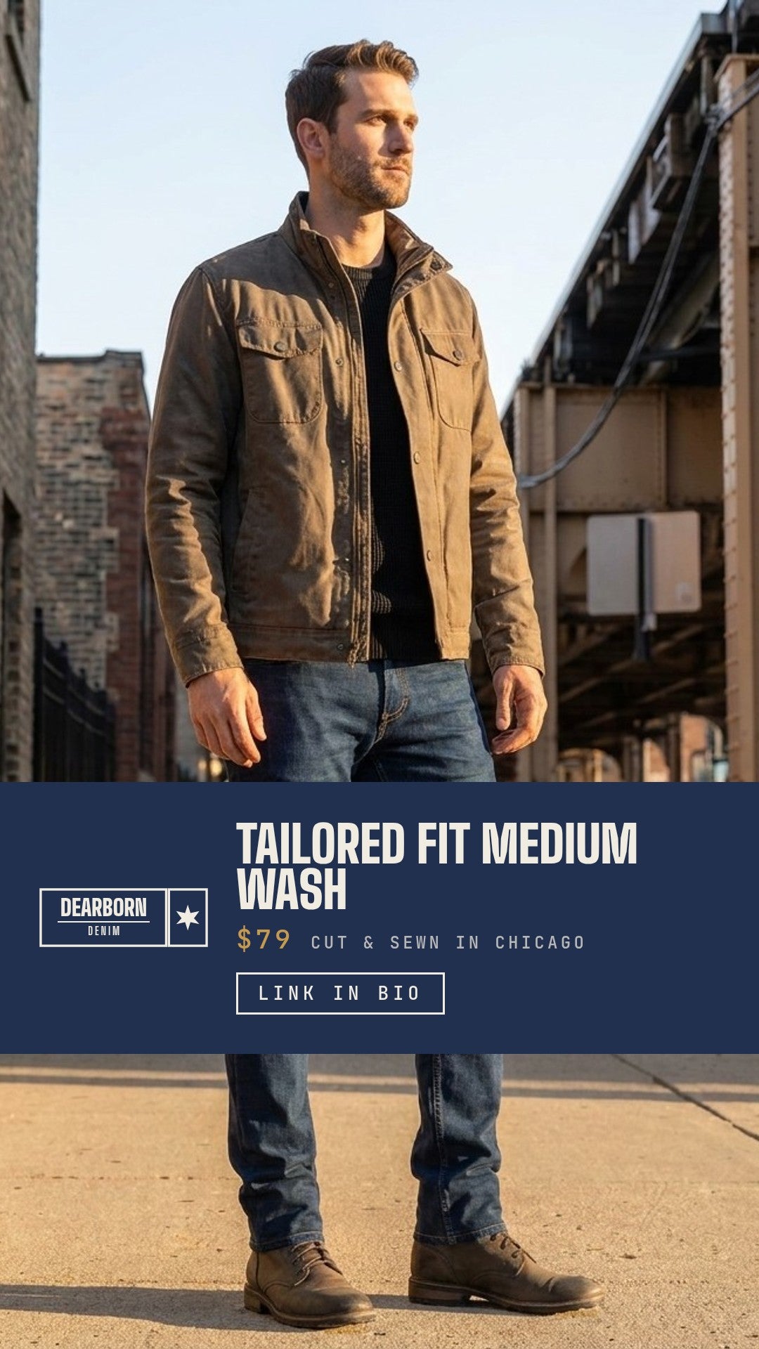 Dearborn Denim & Apparel Facebook ad: 3,248 Reviews. $79.