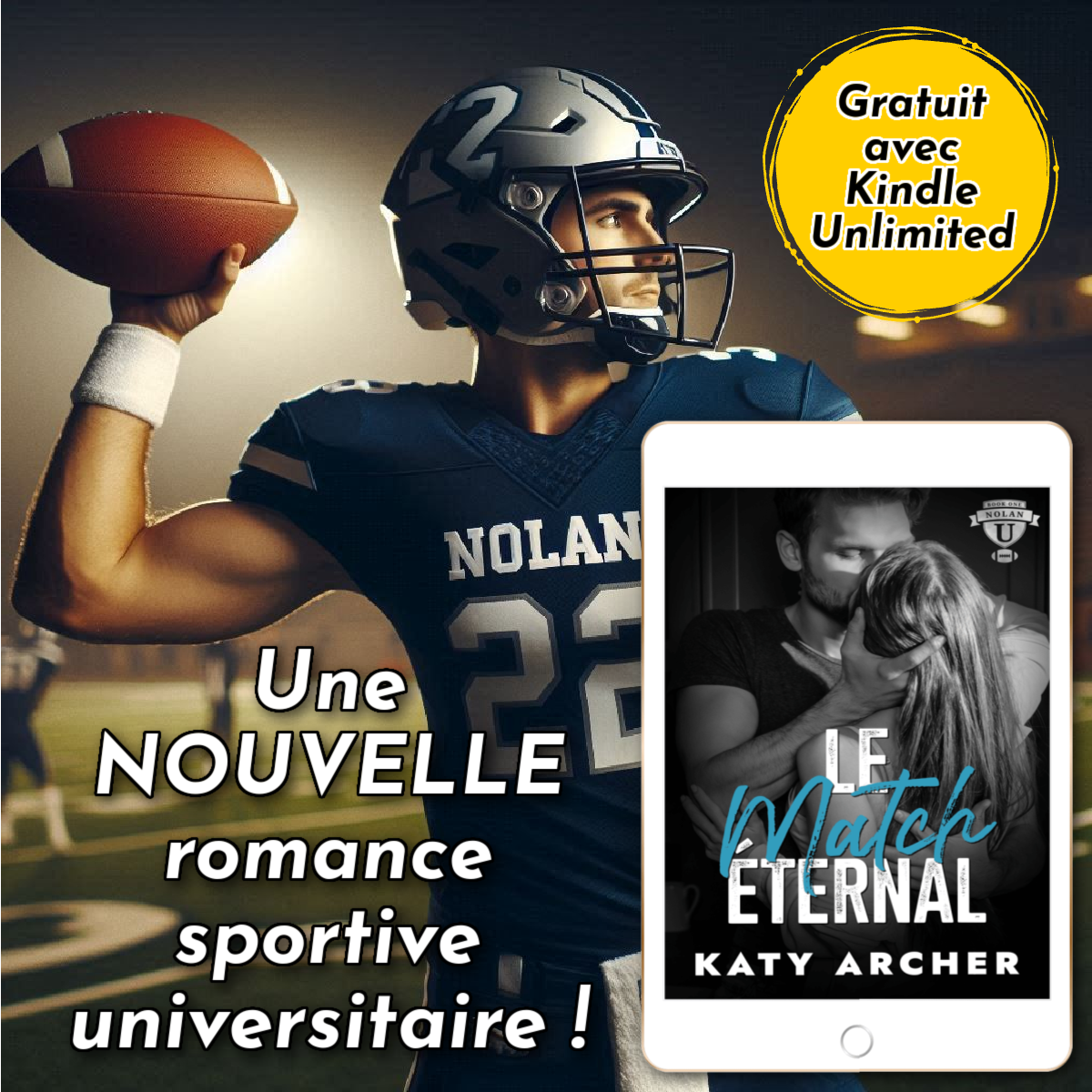 College Sports Romance Books Facebook ad