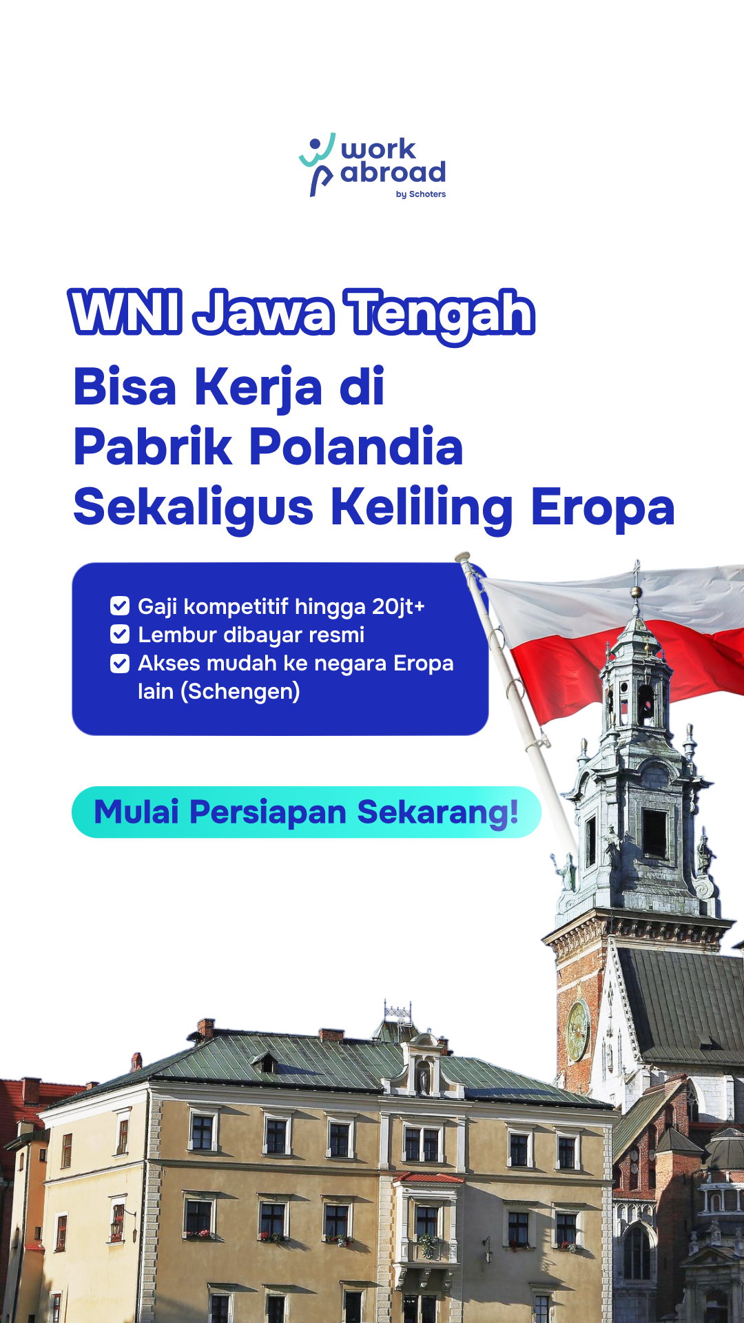 Work Abroad by Schoters Jawa Tengah Facebook ad