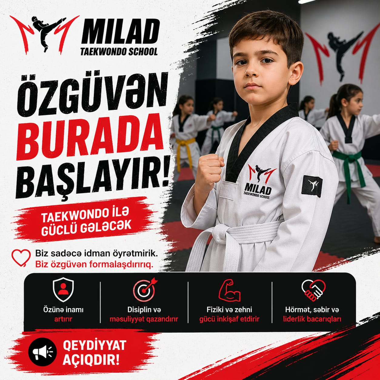 Milad Taekvondo Məktəbi Facebook ad