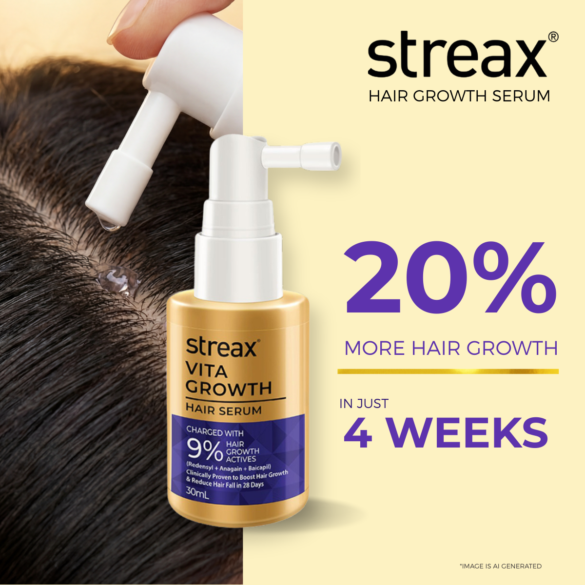 Streax.Hair Facebook ad
