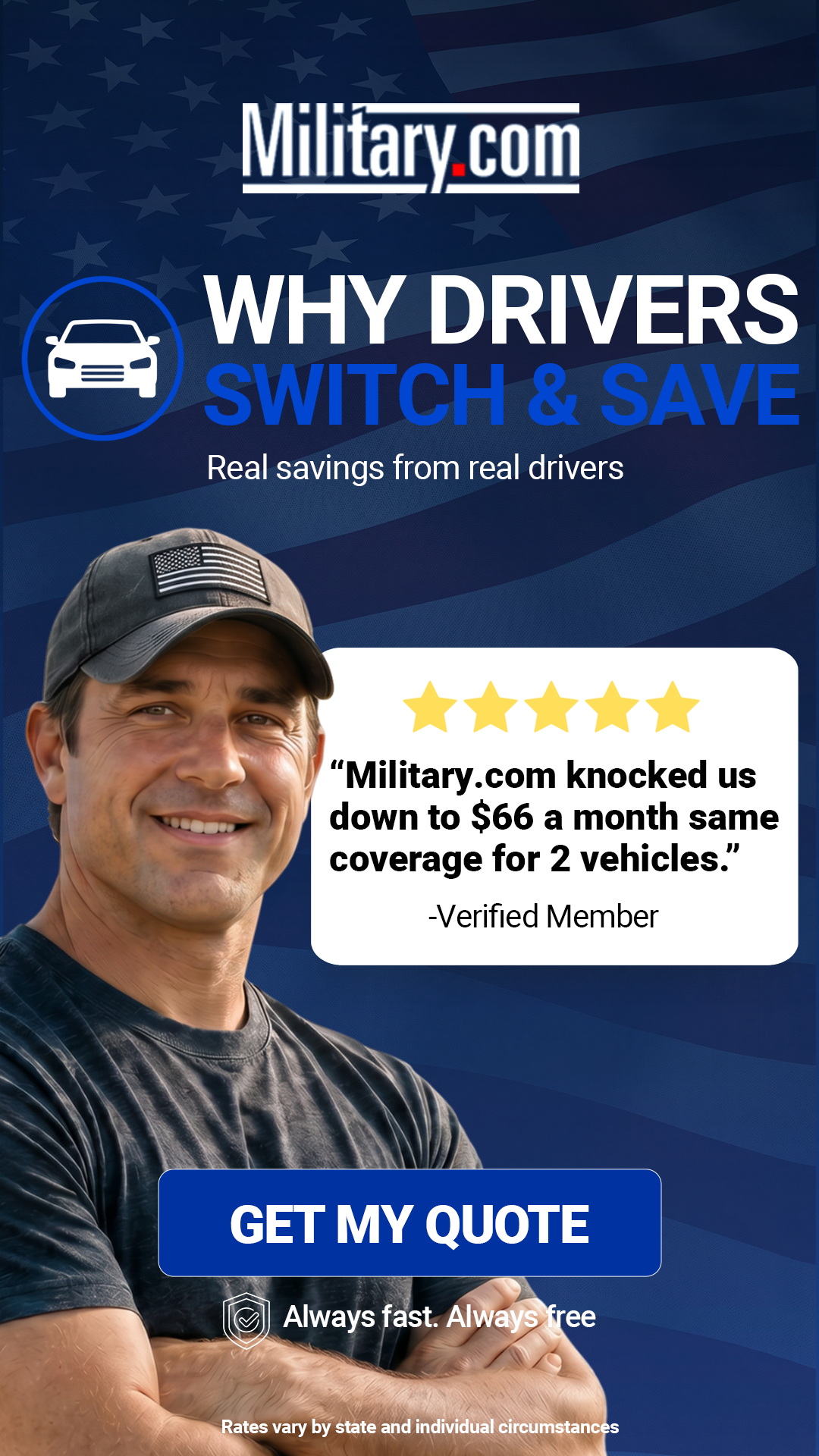Military.com Facebook ad