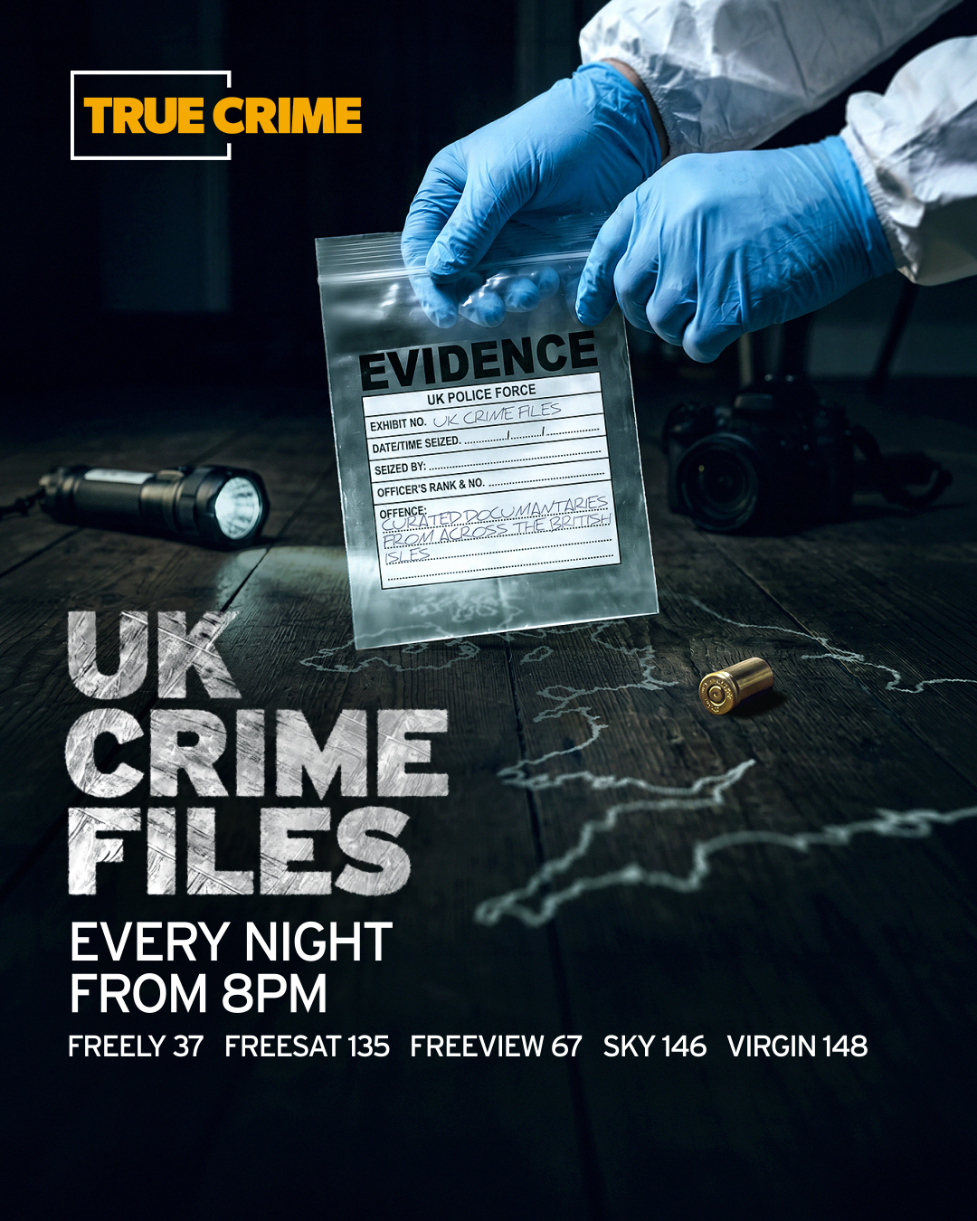 TRUE CRIME Facebook ad from Aug 1, 2026