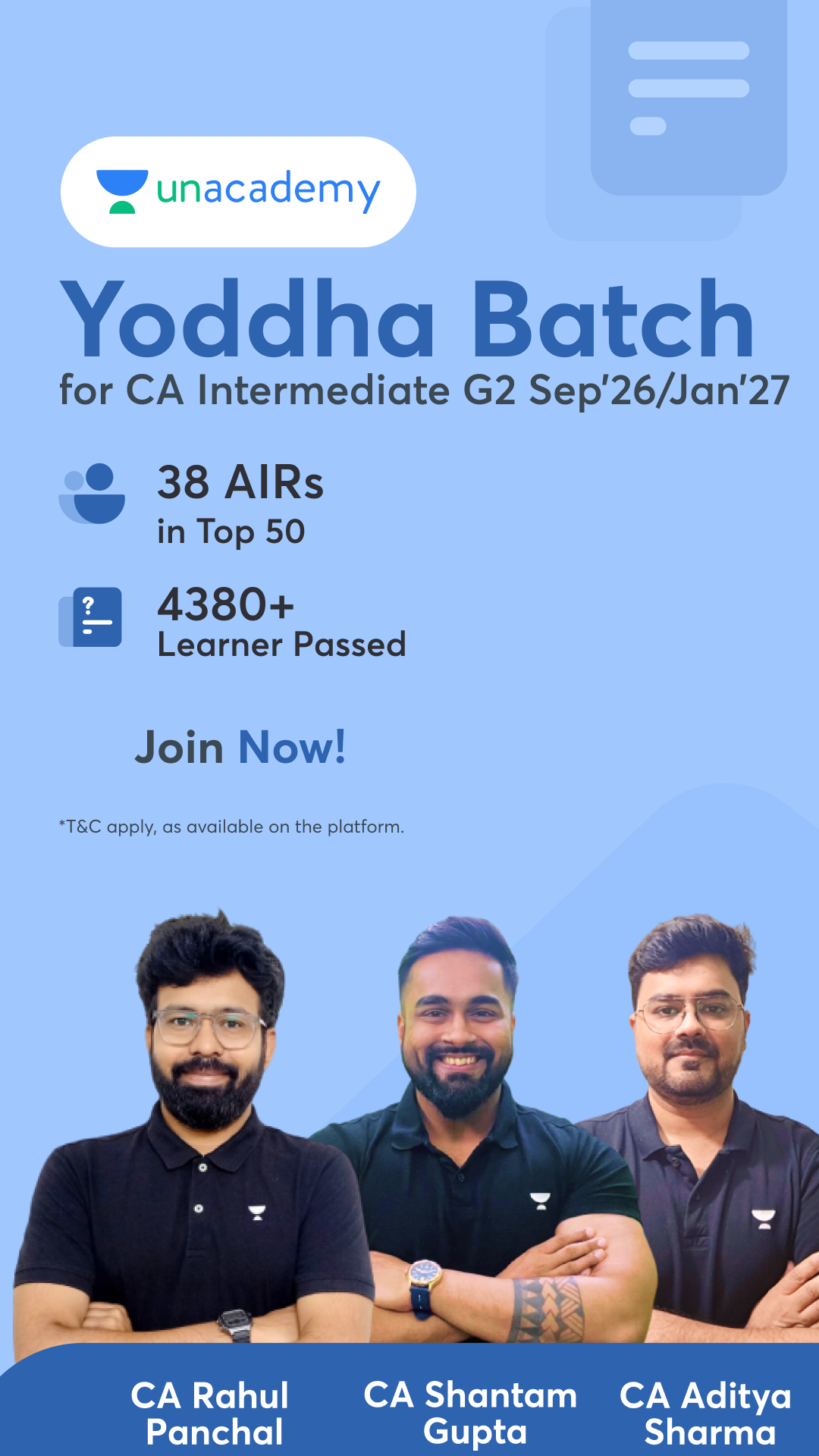 Unacademy Facebook ad