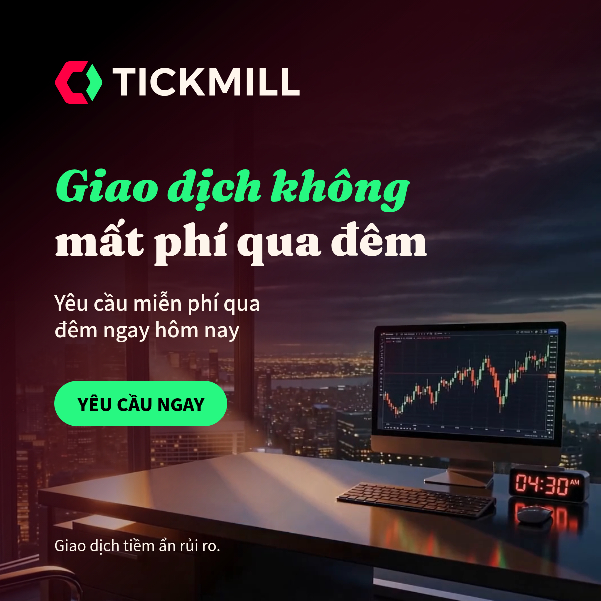 Tickmill Facebook ad