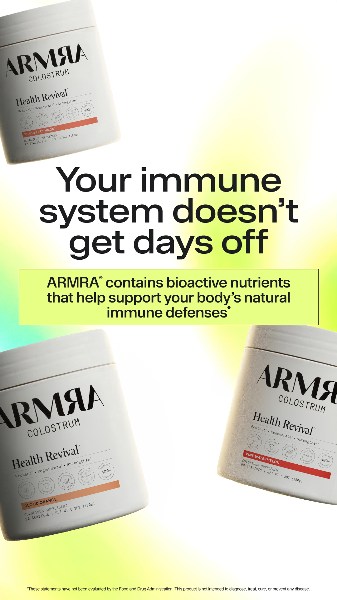 ARMRA Facebook ad