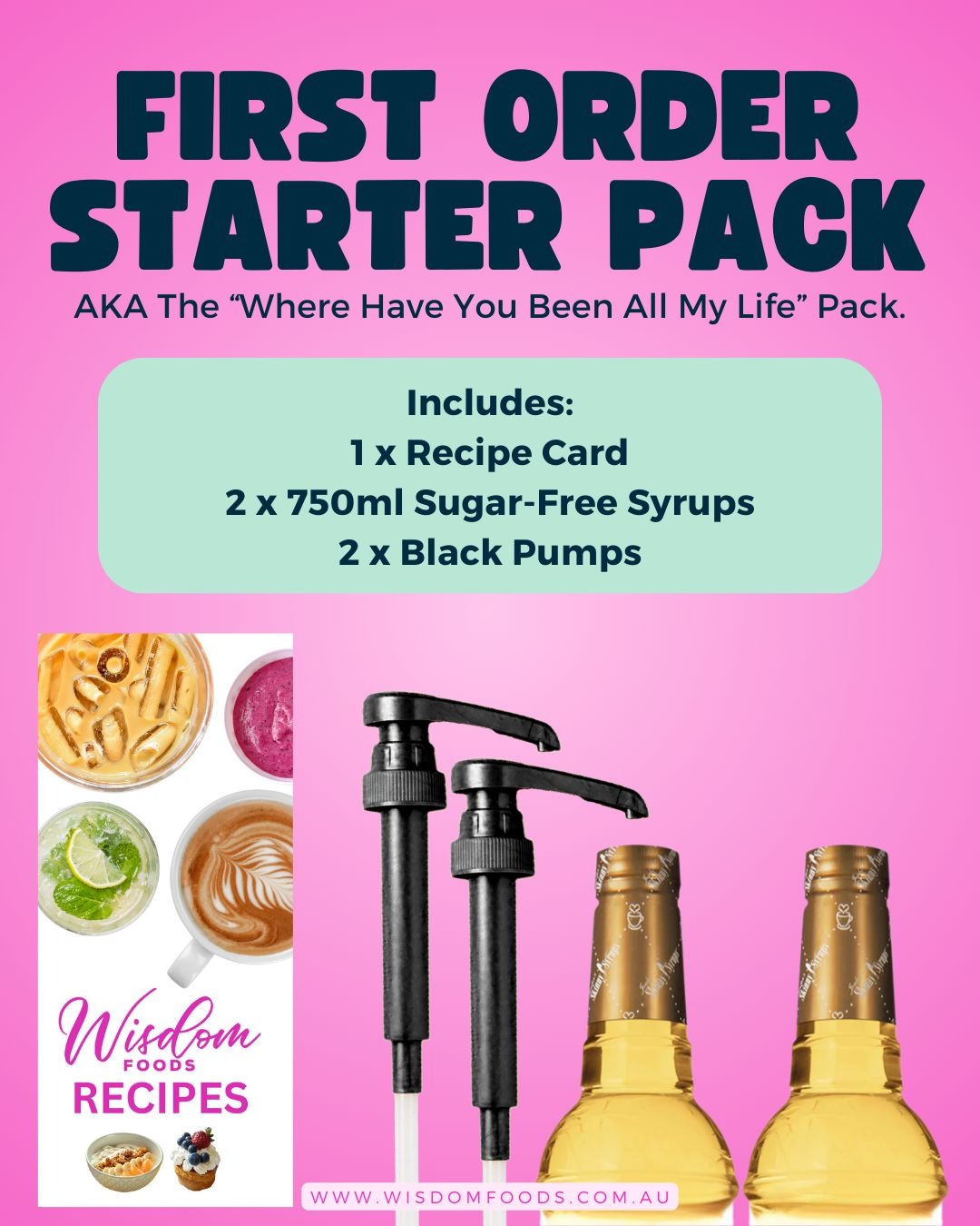 Wisdom Foods. The healthier choice Facebook ad: Your Sweet Treat, Without the Sugar!