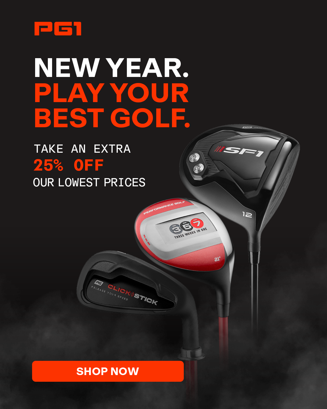 Performance Golf Facebook ad