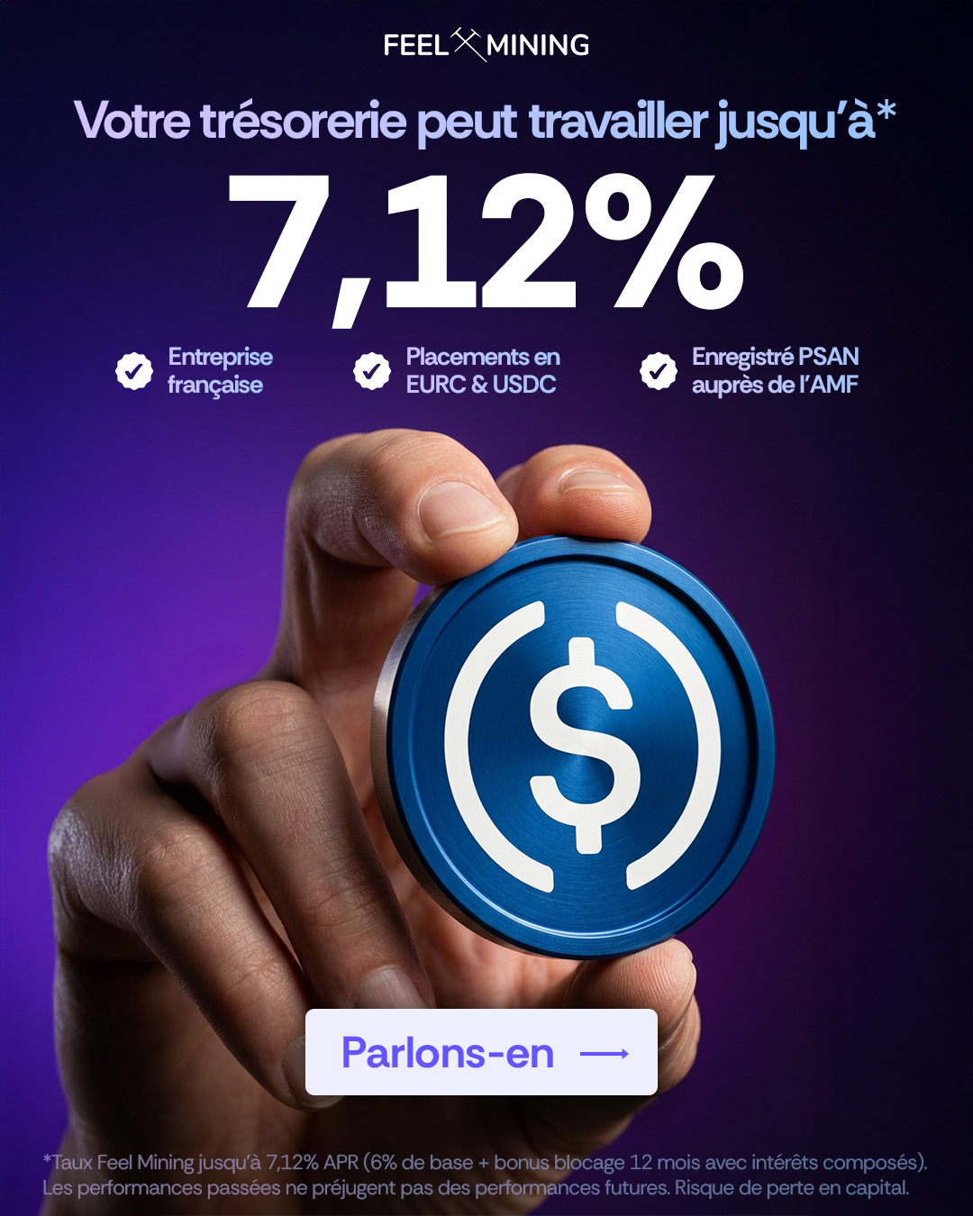 Feel Mining Facebook ad