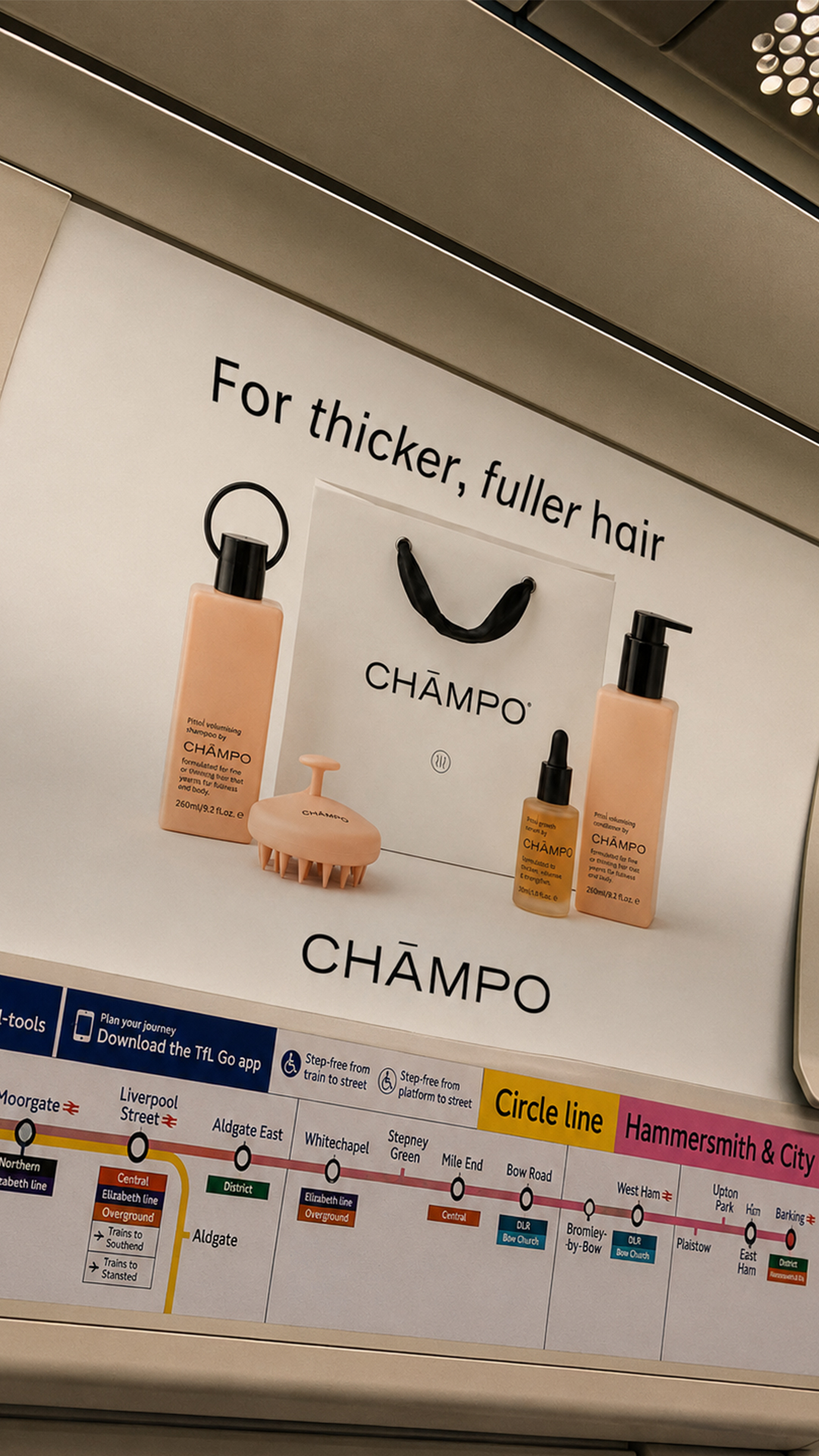 Chāmpo Haircare Facebook ad