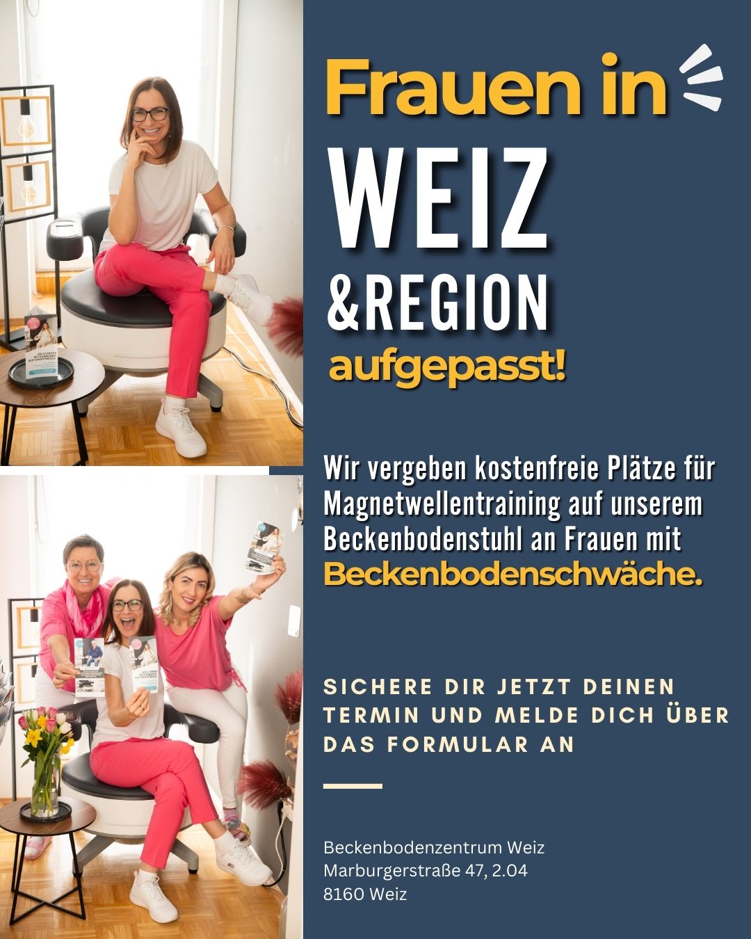 Beckenboden Behandlung Facebook ad
