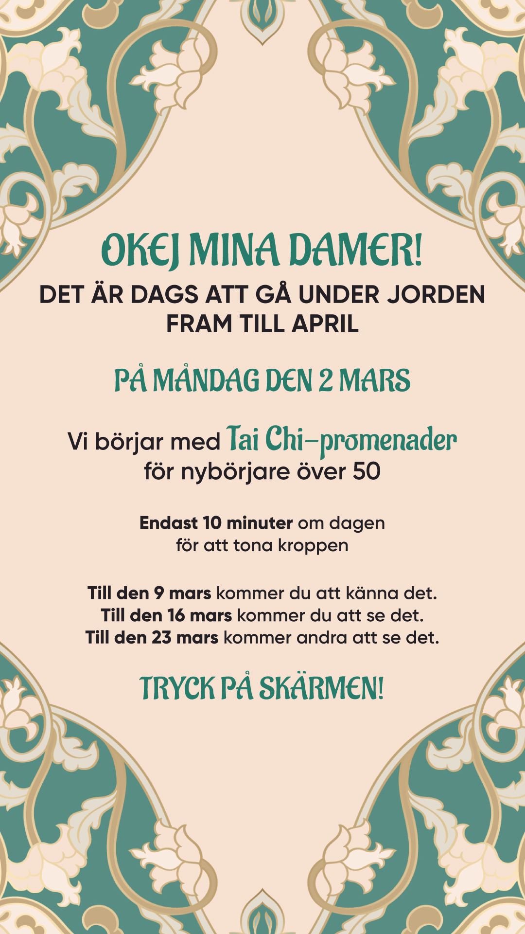 Ava Fitness Facebook ad: 15 minuter räcker