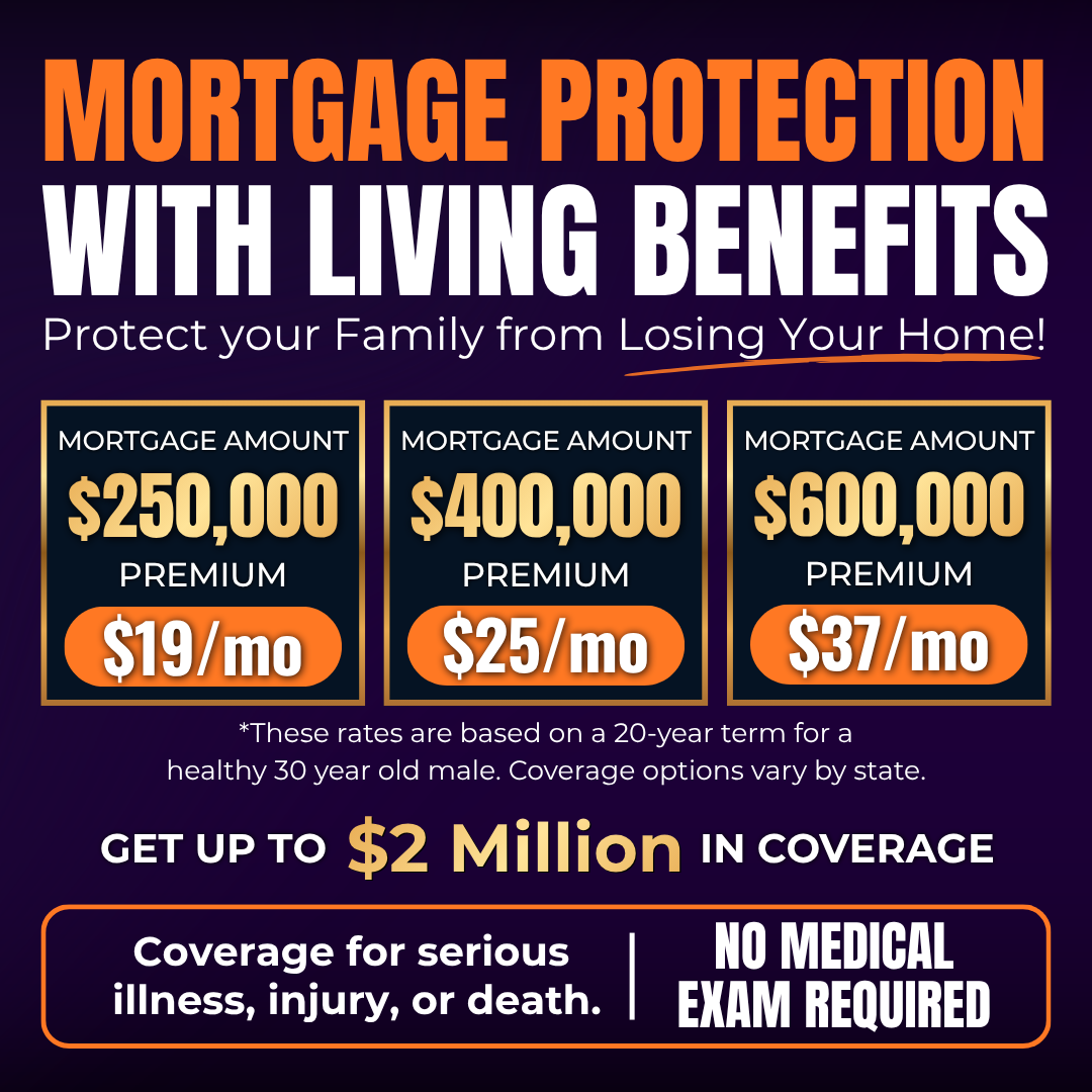 Family Term & Home Protection Solutions Facebook ad: Mortgage Protection Made Simple