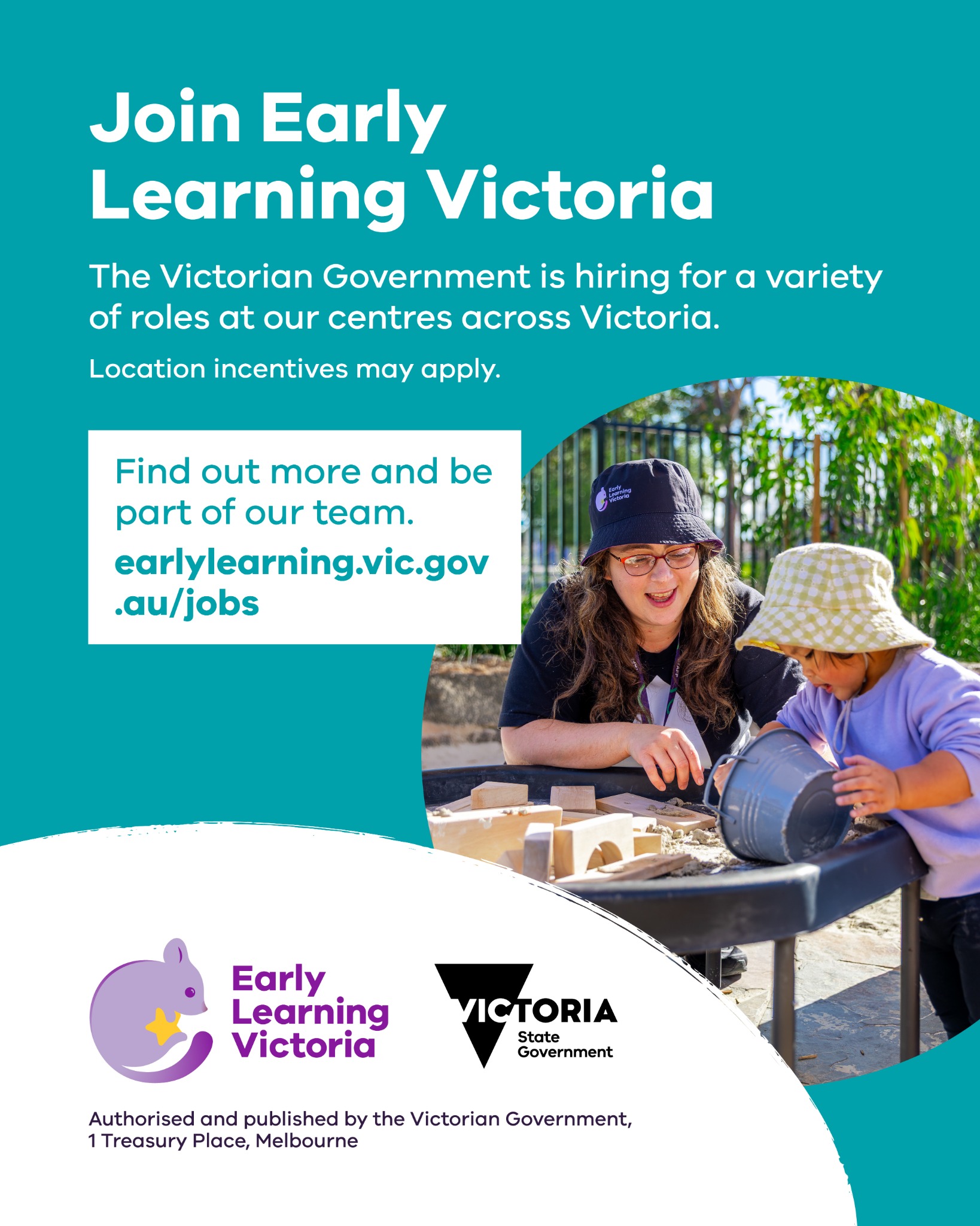 Department of Education, Victoria Facebook ad: Join Early Learning Victoria