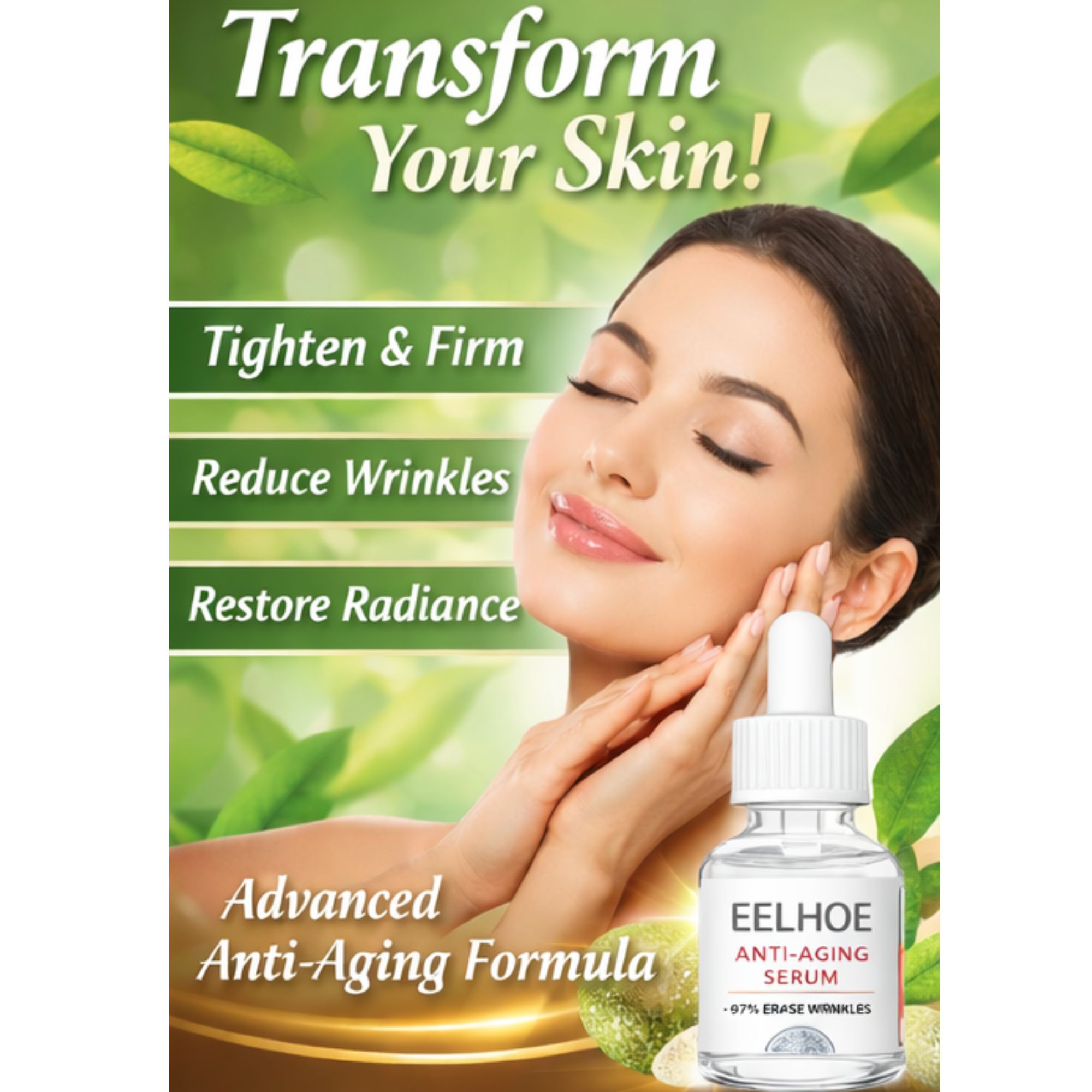 Golden Goods Facebook ad: Nourishing ingredients for a fresh, youthful glow.