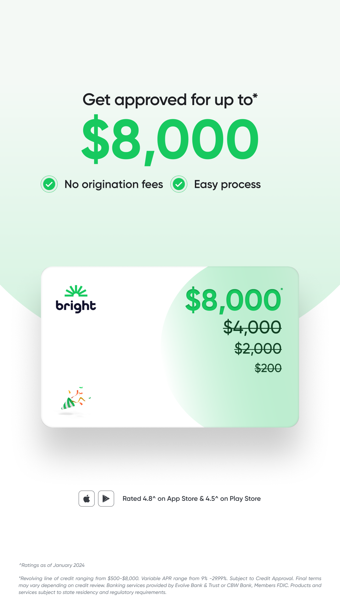 Bright Money Facebook ad
