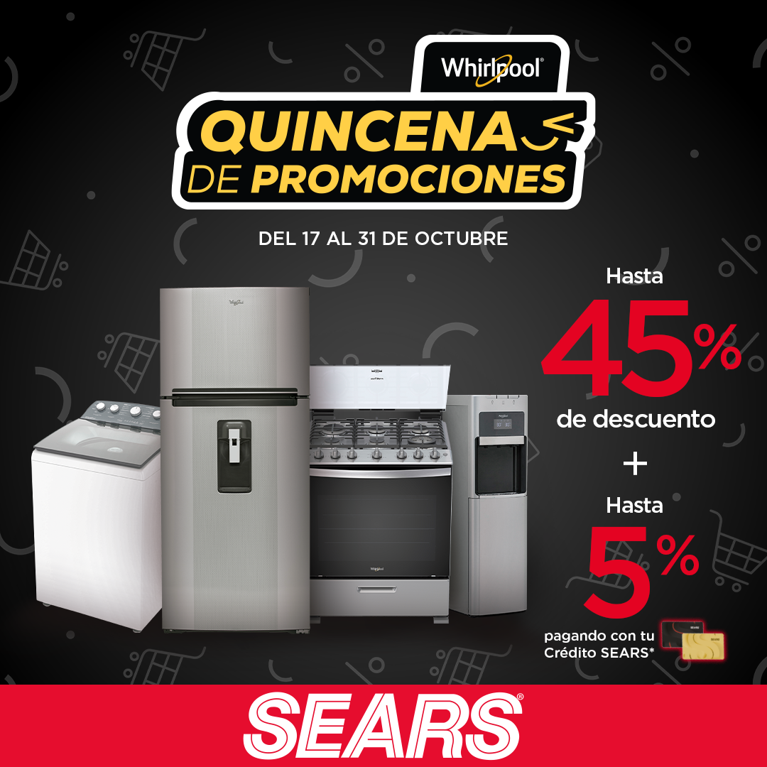 Sears México Facebook ad: ¡En tienda y en línea!