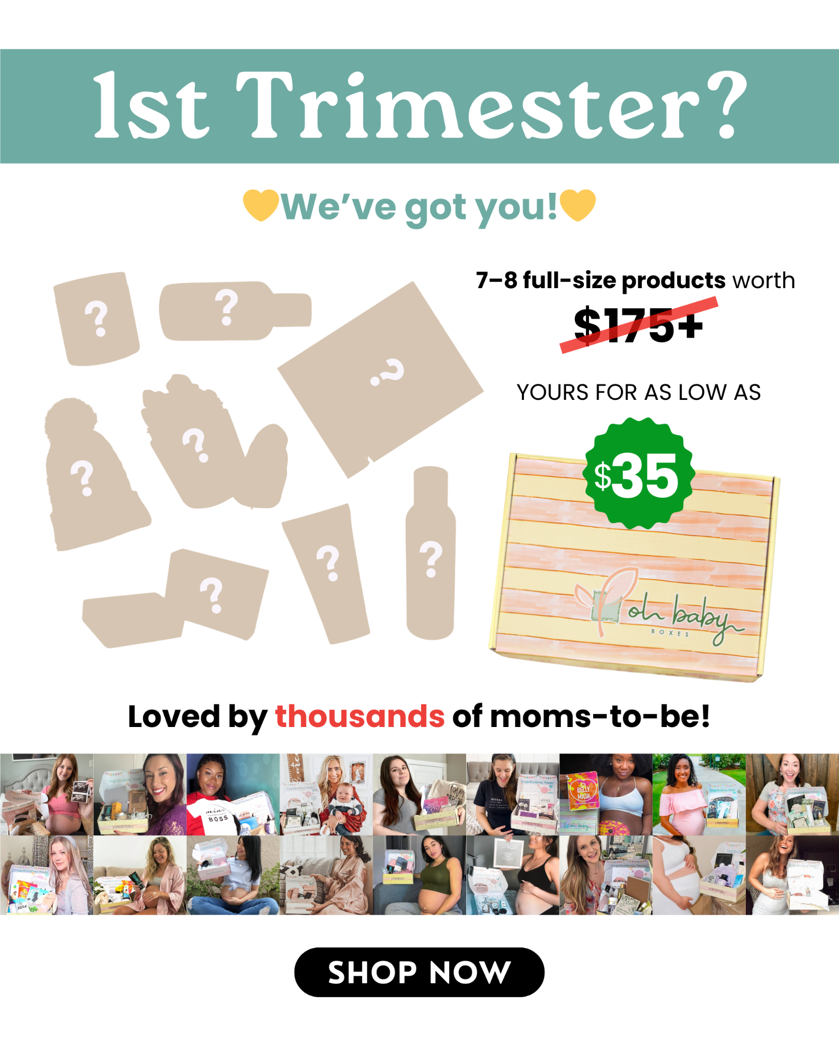 Oh Baby Boxes Facebook ad: #1 Pregnancy Box