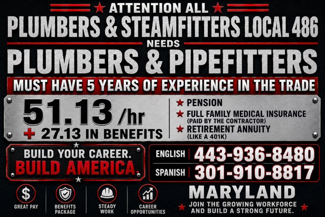 Mid-Atlantic Pipe Trades Association Facebook ad from Aug 3, 2026