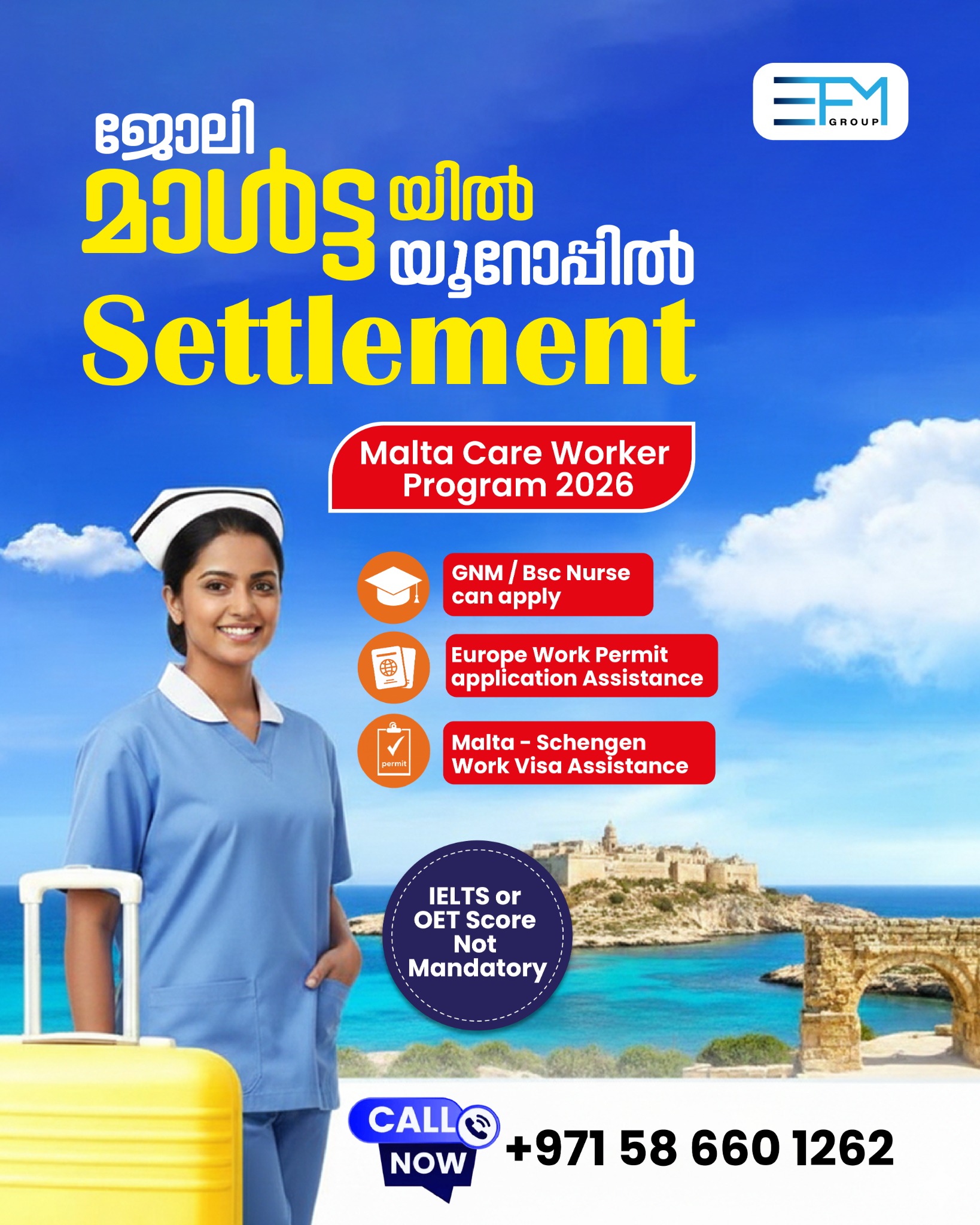 Malta - Europe Nursing Opportunities  Facebook ad