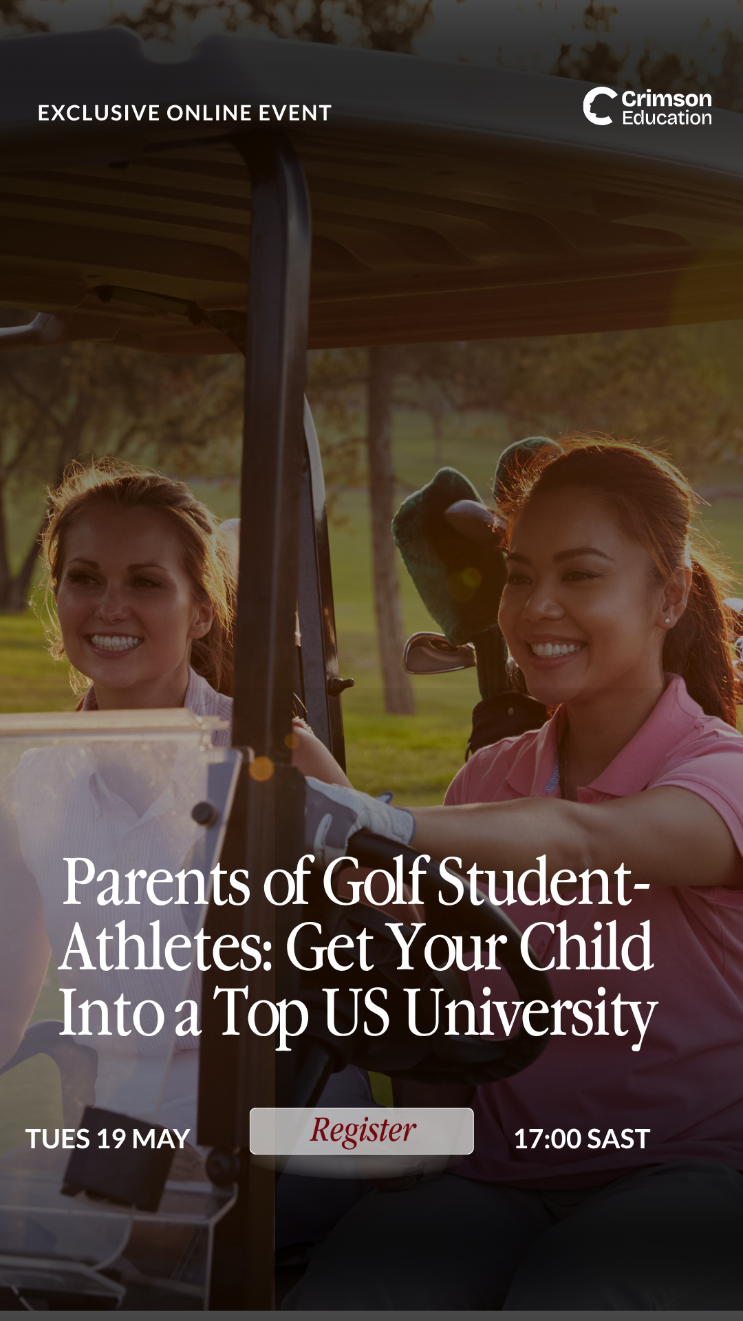 Crimson Education Facebook ad