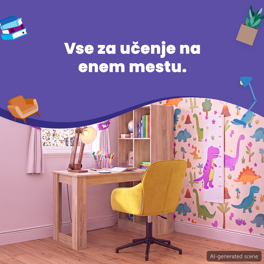 vidaXL Facebook ad: Ustvarite prijeten učni kotiček