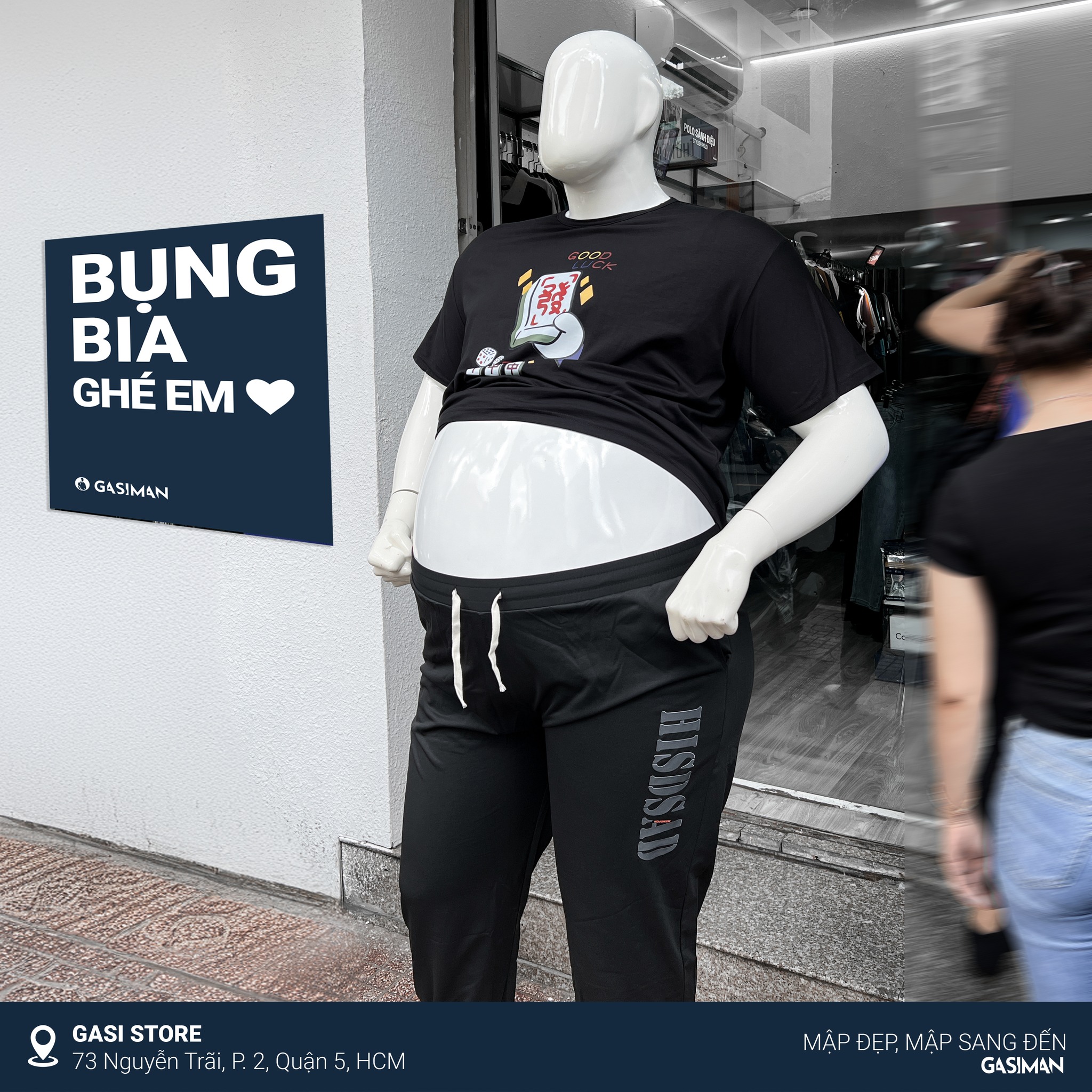 GASI MAN Facebook ad: B.ỤNG B.IA GHÉ EM <3