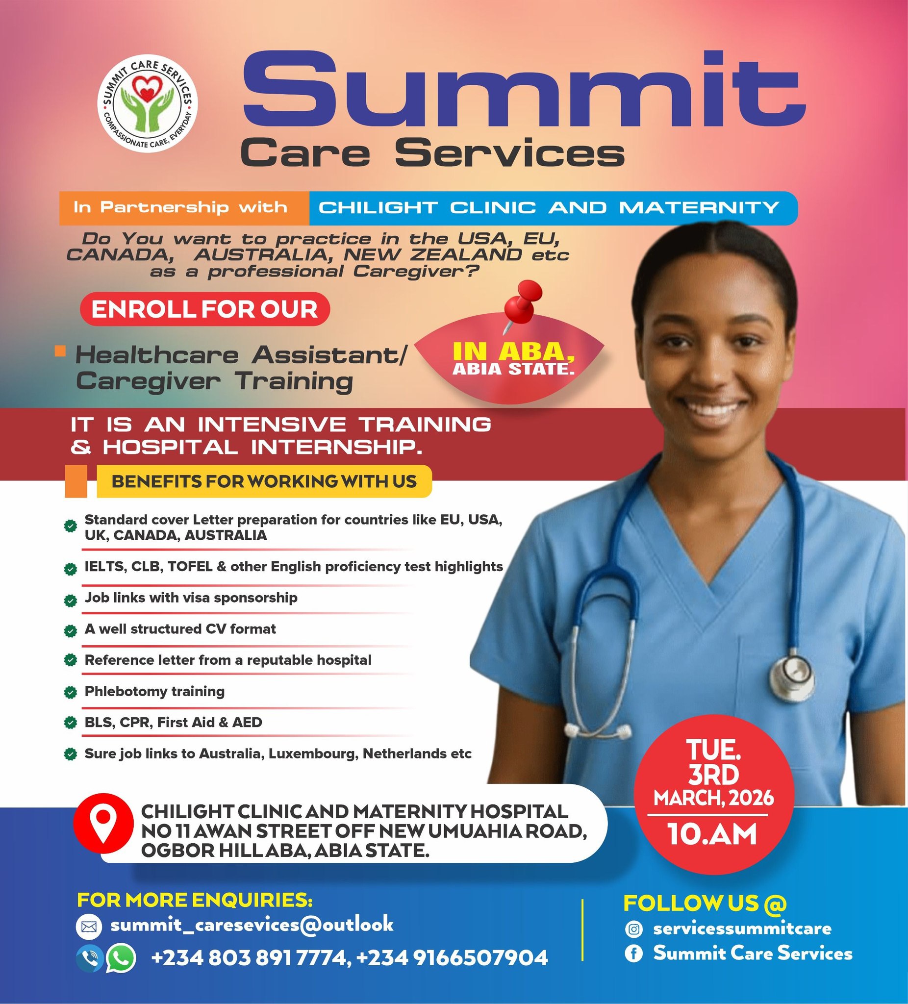 Summit CARE Services Facebook ad