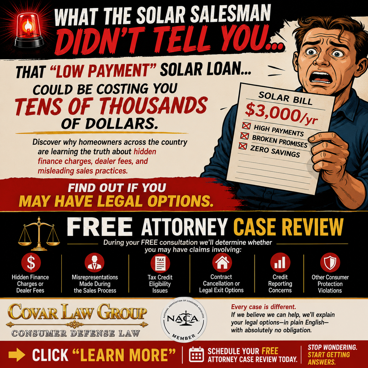 Covar Law Solar Exits Facebook ad