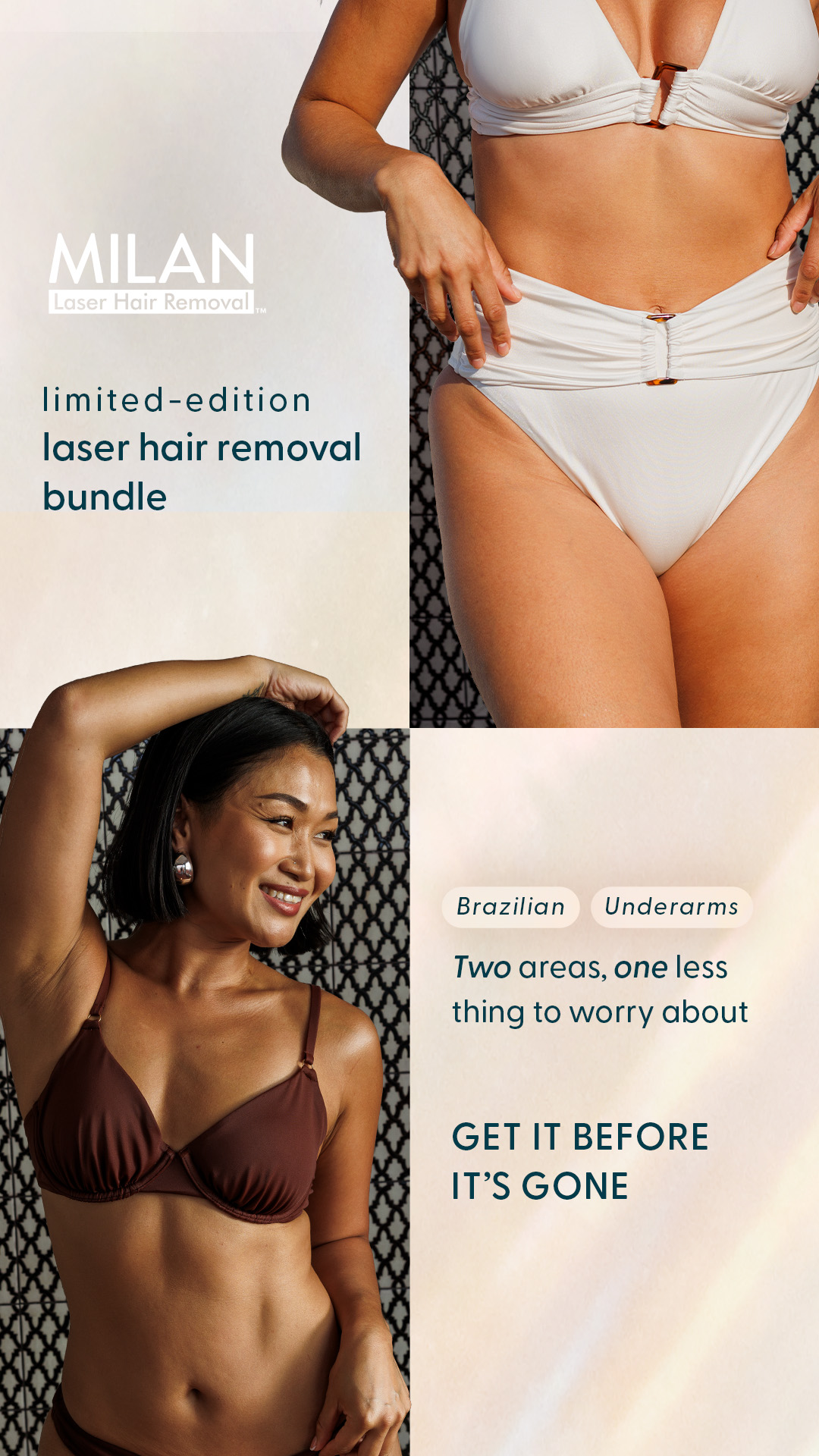 Milan Laser Hair Removal Facebook ad