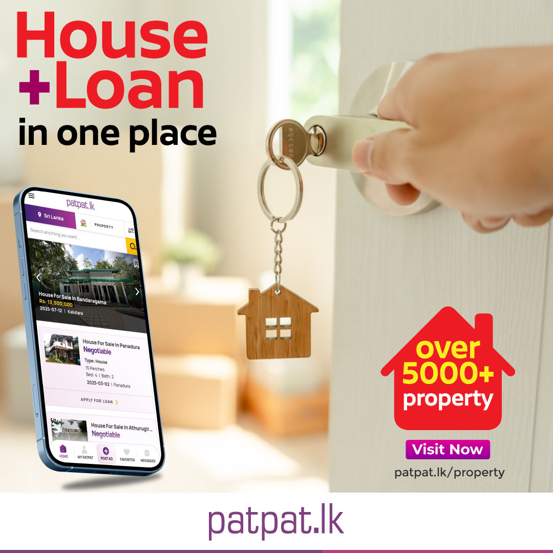 patpat.lk Facebook ad: Find your House + Loan in one place!
