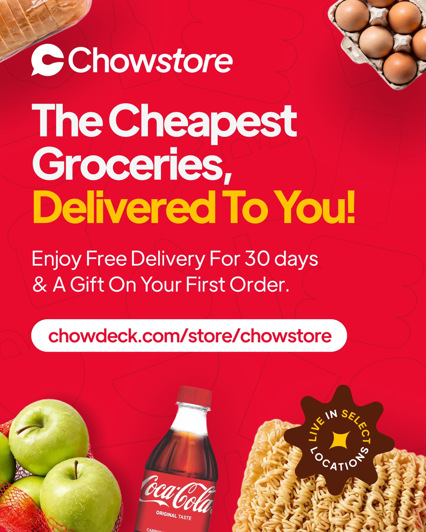 Chowdeck Facebook ad
