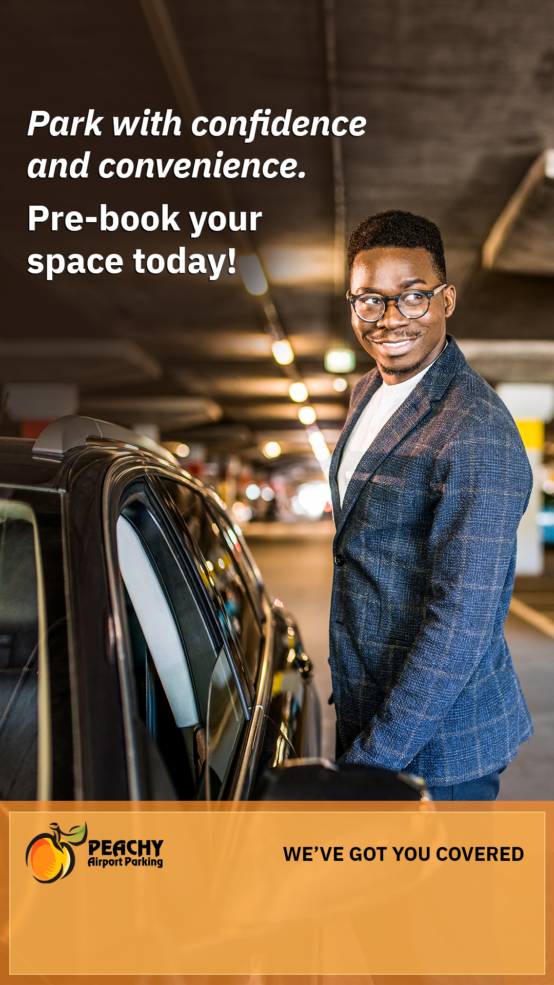 Peachy Airport Parking Facebook ad