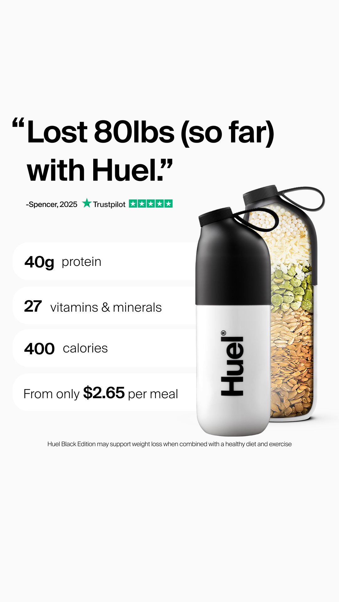 Huel Facebook ad