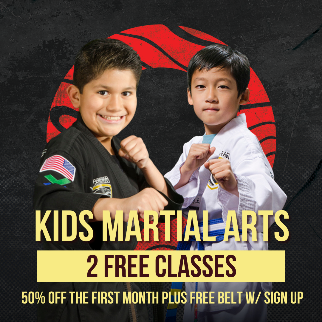 Golden Eagle Taekwondo Morton Ranch TX Facebook ad: NEW SPECIAL: 2 FREE CLASSES