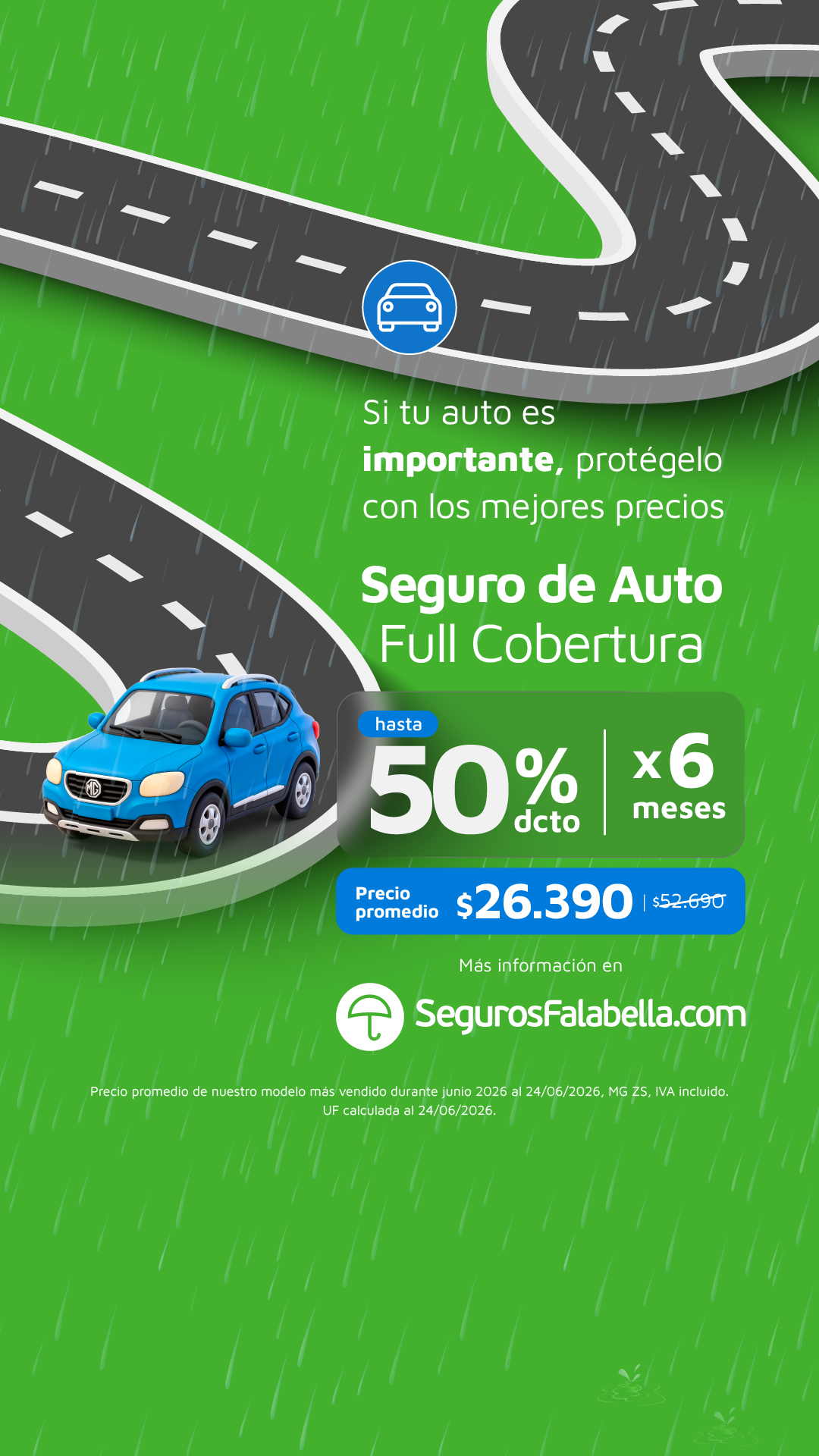 Seguros Falabella Chile Facebook ad